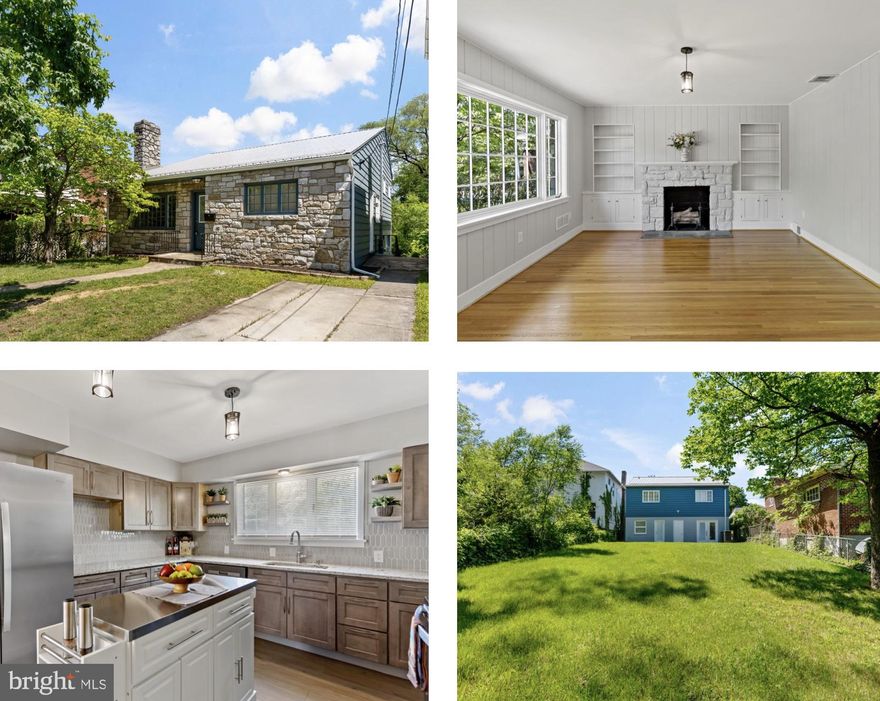 This stunning stone-front house on a spacious double lot, boasting three levels of luxurious living space. Step inside to discover a fully renovated interior that exudes elegance and charm. The brand-new kitchen features sleek cabinets and sparkling granite countertops, perfect for culinary enthusiasts. With 5 bedrooms and 2.5 bathrooms, there's plenty of room for everyone to spread out and relax.  Hardwood floors add warmth and character to the main living areas, while a wood-burning stone fireplace creates a cozy atmosphere on chilly evenings. The unfinished basement offers endless possibilities for customization, whether you envision a home gym, media room, or additional living space.  Practical updates include a new roof, new electric panel, and a modern HVAC system with an oil furnace backup, ensuring comfort and convenience year-round.  Outside, the fenced-in backyard provides a private oasis for outdoor entertaining and play.  Conveniently located within walking distance to the high school and downtown area, this home offers the perfect blend of comfort, style, and convenience.  Don't miss your chance to make it yours!