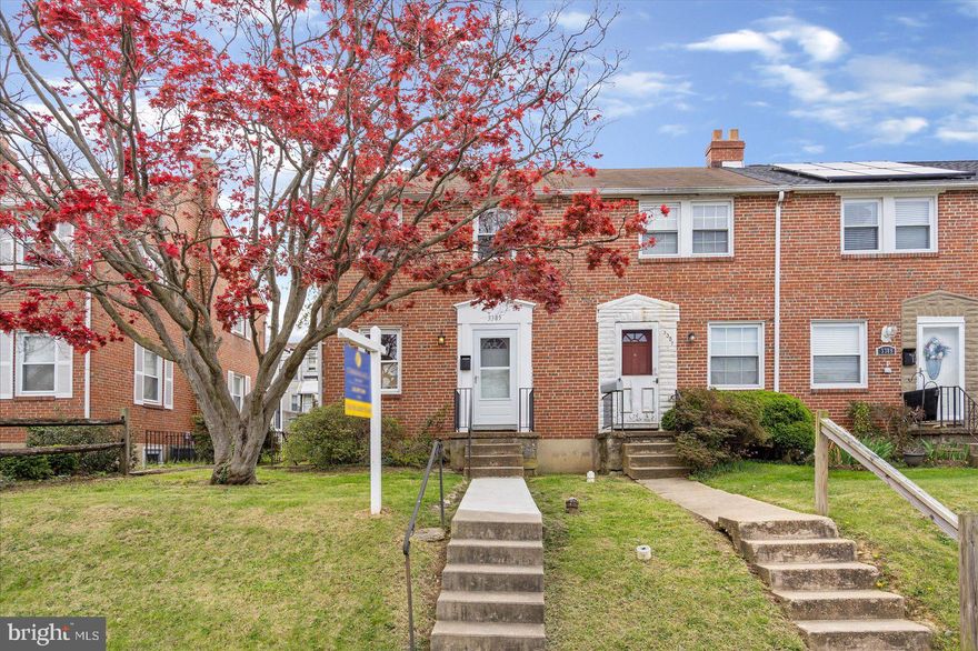 Beautiful brick end unit,  1 block from Saint Agnes hospital,  Rheb's candy shop is in your back yard.  The largest lot and house footprint in the neighborhood.  Entire house just painted, fresh carpet throughout, newly updated kitchen and bathroom.  New windows offer natural light all over this house.   3 true bedrooms upstairs.  This house will not last, make your appointment asap!!