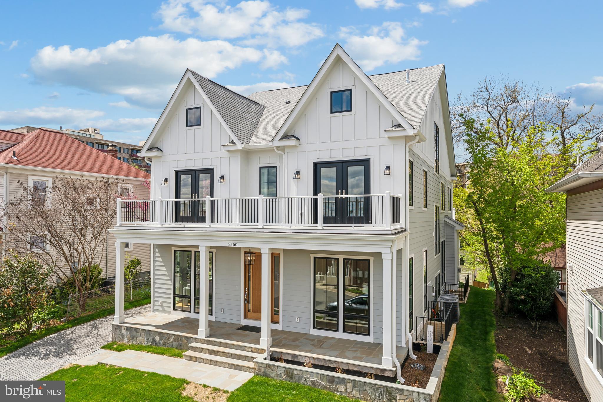 Welcome to 2150 N Stafford! Just Built this is a one of a kind home in Arlington! Key features to this home include: A massive private balcony off of the primary bedroom - a second balcony that runs the with of the home with access from both front bedrooms with views of the Washington monument and the 4th of July fire works - a separate ADU, fully rentable or perfect for a Nanny or guests to stay in - a two car garage - a full bedroom and bathroom on the main level and a stunning enclosed back balcony.
Great flow for entertaining and everyday living. High ceilings, exquisite finishes and top of the line appliances are just a few things you will enjoy in this house. Instantly feel at home as you enter the foyer and are greeted with gorgeous hardwood floors throughout the main level and tons of light flooding the formal living room and dining spaces.
The heart of the home is undoubtedly the oversized kitchen with quartz counter tops, large island, 6-burner range, double ovens, and premium Thermador appliances. Seven bedrooms each with their own full bath, walk-in closets with custom storage. There are two lofts, one in the house, and the other over the large 2 car garage, both with full baths. On the lower level, you will find a fully finished basement with a large entertaining and recreation spaces including a bar, media or fitness room and a spacious bedroom with a full bath.
Builder upgrades will include 8' solid core doors on the main and upper level. Wireless internet boosters in kitchen and upper level, you can easily see the one in the kitchen on the ceiling. Entire home is wired giving new owners many options. All windows and doors are hard wired for security. It is fully wired for a smart home system.
Cabinetry in the kitchen have smart close feature on drawers AND doors. Cabinetry in the kitchen have pull out trays. The double oven in the kitchen features a convection microwave oven on top. All outlets installed on baseboards. All light switches and outlets are deluxe. Master bathroom vanities are inset furniture style with soft close. Interior photos are of properties completed by builder. Enjoy the skyline views of Washington Monument from the Upper Balconies.
Approved ADU studio unit with full kitchenette with modern updates, stainless steel appliances & full bathroom.