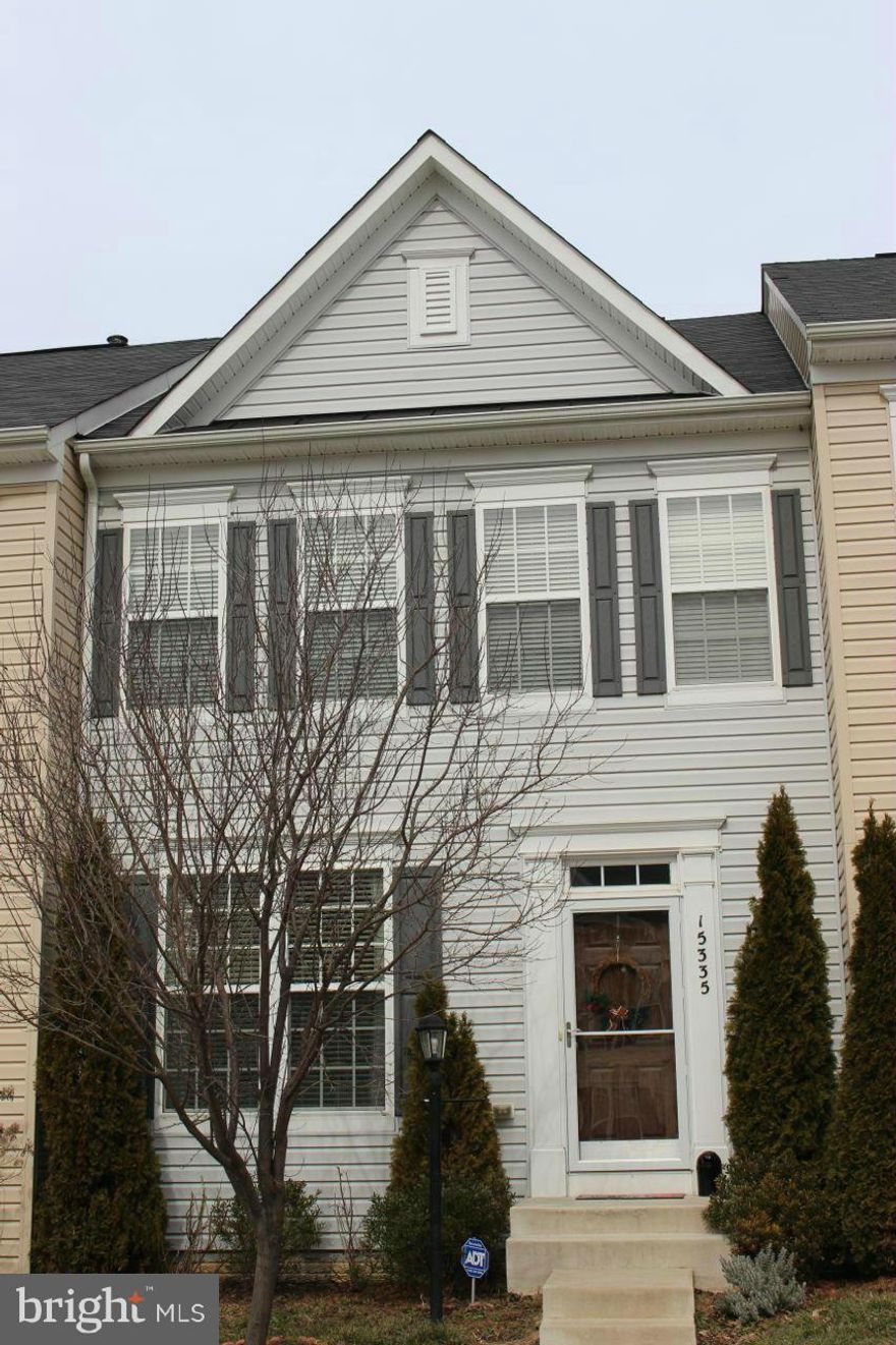 The Perfect Start.  Upscale town home in excellent condition.  Inviting floor plan, Granite countertops, Hardwood floors on main level.  Entertainment deck overlooks fenced yard and common grounds--Sought after Location near Stonebridge with Wegmans, and quality shopping and festive dining. Convenient to VRE and Potomac Mills. Amenity-filled neighborhood--Pool, Tennis, Tot Lot