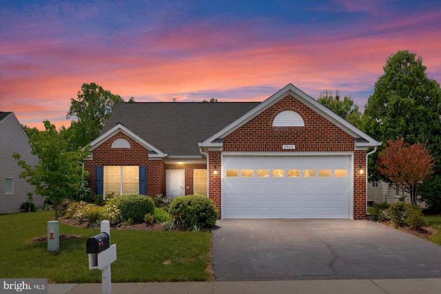 Welcome to 6906 Castleton Drive— Available now with a fresh coat of paint and new carpet through out! (Pics to come) This beautifully maintained brick-front rambler is nestled in the sought-after Salem Fields community of Fredericksburg. This nearly 1,700 sq. ft. home offers 3 spacious bedrooms and 2 full bathrooms, providing comfortable one-level living.  Step inside to an open-concept living and dining area that seamlessly flows into a semi-galley-style kitchen, featuring abundant cabinet space and a versatile floating island—perfect for meal prep or casual dining. A cozy den offers additional space for a home office or reading nook, while the dedicated laundry room adds convenience.  The primary suite boasts a generous walk-in closet and an en-suite bathroom, creating a private retreat. Outside, enjoy serene evenings on the expansive hardscaped patio, complete with a retractable awning and a designated grill area—ideal for entertaining or relaxing. The nearly half-acre lot backs to mature trees, offering a peaceful and private backyard setting.  Additional features include an attached two-car garage and proximity to shopping, dining, and easy access to the I-95 corridor, making commuting a breeze.  Salem Fields is a vibrant and well-established community in Spotsylvania County, comprising over 1,200 homes, including single-family residences, townhomes, and villas. Residents enjoy a wealth of amenities such as an Olympic-sized swimming pool, tennis and basketball courts, a clubhouse, playgrounds, and miles of walking trails. The neighborhood's well-lit sidewalks and lush green spaces foster a friendly and active environment. Conveniently located just five miles from I-95, Salem Fields offers easy access to Fredericksburg's historic downtown, shopping centers, and top-rated schools.  Don't miss the opportunity to make this delightful home yours—schedule a showing today.