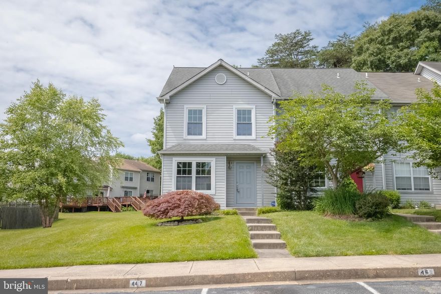 Welcome to 4310 Gilmer Court in the beautiful community of Gilmer Woods! This 3-bed, 3-bath home boasts modern and sleek LVP flooring throughout upper and main levels (updated in 2022), a sunlit eat-in kitchen with stainless steel appliances and oversized windows providing beautiful, natural light. Two full bathrooms await on the upper level, both updated in 2015 including an en suite bath in the primary bedroom. The lower level features a partially finished basement and full bathroom waiting for your finishing touches. The potential and possibilities are endless! 

Outside, the fenced-in backyard features a shed, updated deck, and ample space for pets and gardening as well as offers added privacy to your end of group home. Parking and entertaining will never be an issue with assigned parking spaces for residents as well as 14 additional visitor spaces directly near the property. Community Pool. Updates include: Deck (2022), Front Door (2022), Primary Bath & Upstairs hall Bath (2015), Roof (2015), HVAC (2014), Appliances (2013), Garbage Disposal (2023), Smart Thermostat. 

Conveniently located minutes from I-95, Grocery, Restaurants and Shopping. Close proximity to APG. 

Open House Saturday, June 15th from 11 AM - 1 PM.