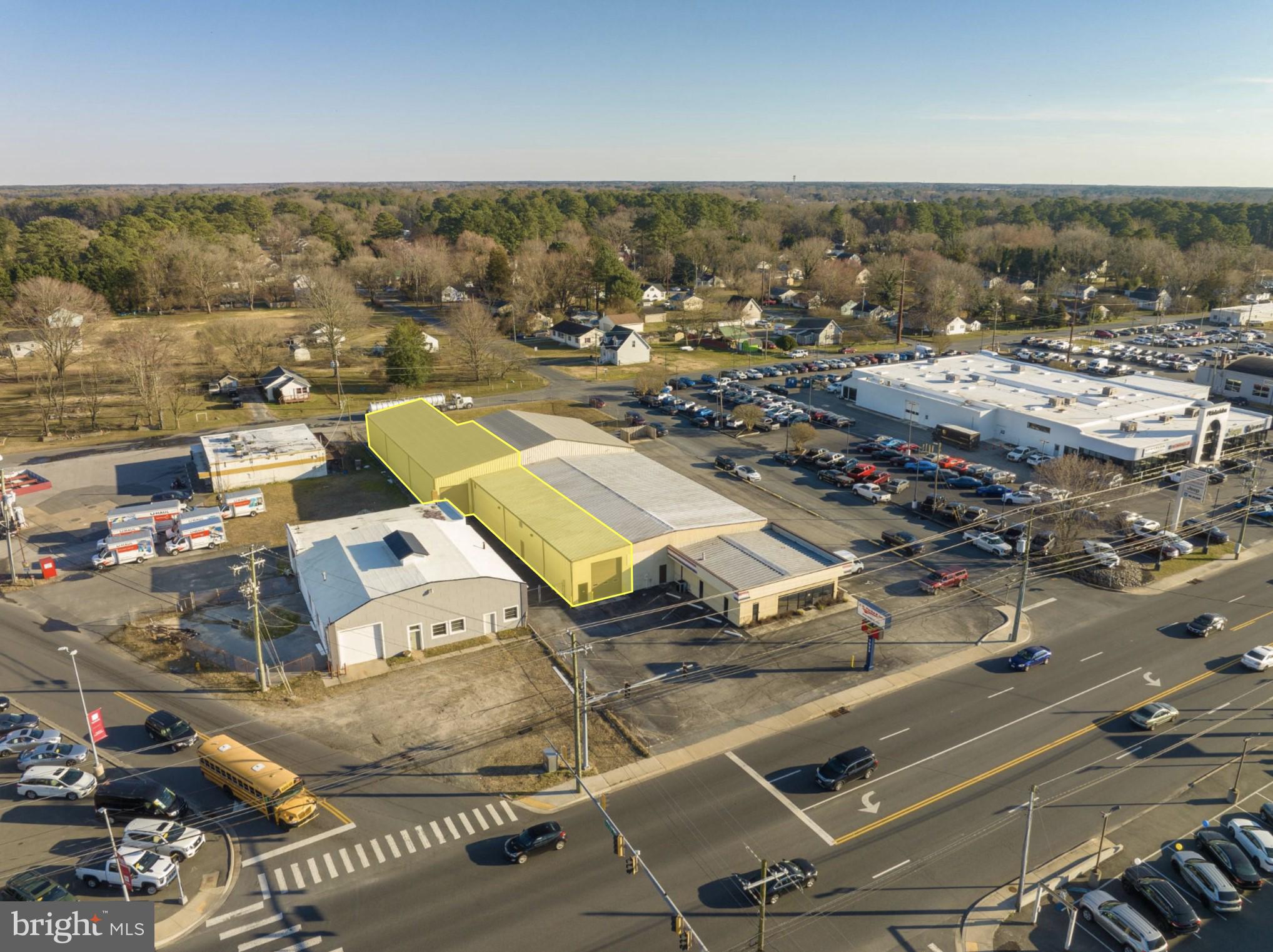 Ideal Leasing Opportunity Available! Office/warehouse building situated with frontage on the highly trafficked Route 13 corridor. Other configurations will be considered. The property offers a corner location at the intersection of N Salisbury Blvd and Cherry Way on the north side of Salisbury in the heart of the highly developed retail corridor. The building spans 17,240 SF and sits on 1.23 acres. The former home to JG Parks & Son diesel specialists, offers a new user office/retail space with ample warehouse and multiple points of grade level loading access. There are a total of 9 overhead doors. The retail portion of the building features an open counter/parts area, private offices, and a set of restrooms. The warehouse is divided into multiple sections with overhead door sizes ranging from 12 ft - 14 ft. The property is located in the County so there are no City taxes passed through to the tenant. Average daily traffic counts exceed 30,000 vehicles per day. This is a rare availability along the fully developed Rt 13 corridor among car dealerships, financial institutions, and other mixed retail/service users.