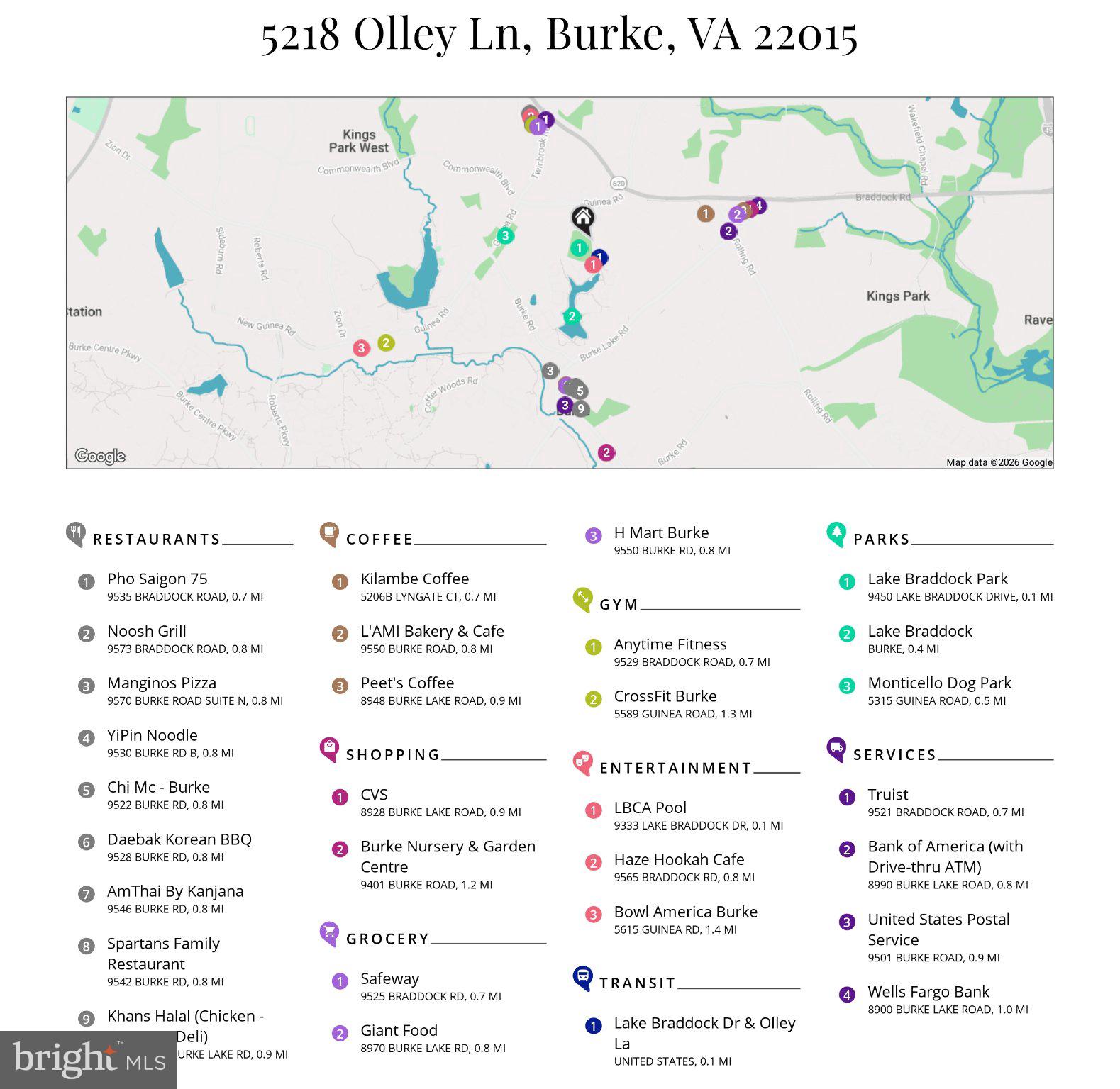 LAKE BRADDOCK - Residential