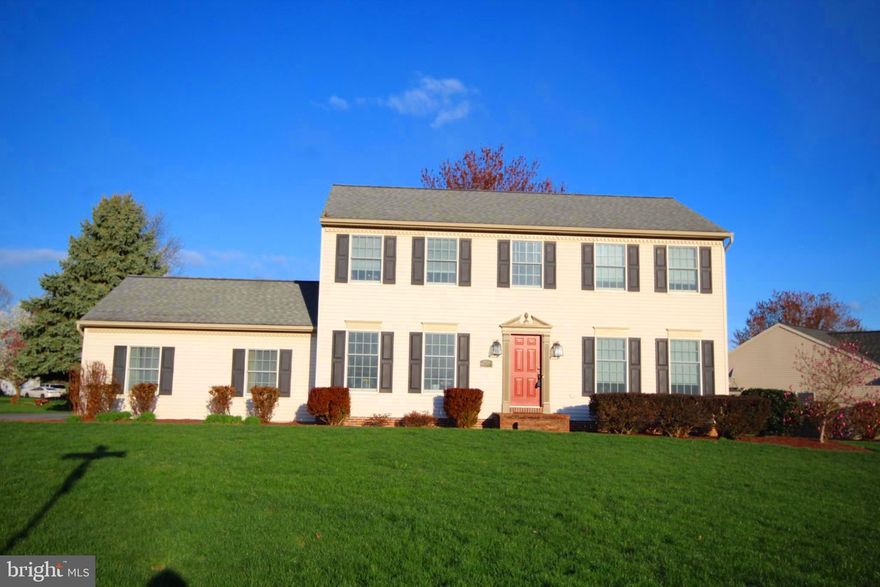 Nestled on a beautiful corner lot in The Oaks, this home boasts 4 bedrooms, 2.5 baths with a 2-car side-entry garage.  The spacious layout is ideal for entertaining, with a large open family room featuring a cozy gas fireplace – perfect for warming up on cold nights. The gorgeous hardwood flooring flows seamlessly into the kitchen, which is equipped with stainless steel appliances, granite countertops, a pantry, and a convenient 1st-floor laundry room.  Select rooms have been professionally painted by renowned artist/painter James Hecker, known for his work on the historic John Harris Mansion.
Step through the patio doors to your private, oversized outdoor patio – a peaceful retreat for enjoying your morning coffee or relaxing after a long day. The formal dining room, accented with elegant molding, offers a lovely space for hosting family and friends or can be used as an office.
Upstairs, the spacious master suite features an updated glass door shower, a double vanity, and a large walk-in closet. Three additional bedrooms provide ample space for family members or guests.
The unfinished lower level offers plenty of potential – perfect for storage, hobbies, or finishing to your preference.
Don’t miss this opportunity to make this exceptional home yours, plus there is no HOA fees. Schedule your private showing today — homes in The Oaks don't last long!