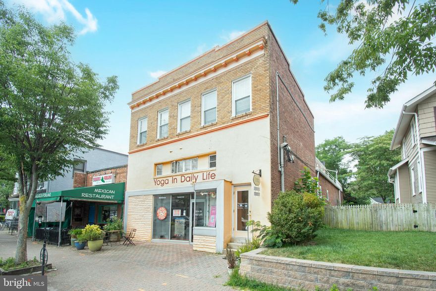 We are pleased to present this unique opportunity to own a mixed use building in the highly desirable and charming Del Ray neighborhood of Alexandria, Virginia. The 2 story brick and block building was built as a movie theater in 1923 and maintained that use on The Avenue for almost 30 years. The building is currently used as a yoga studio on both floors including an apartment on the second floor used as a commercial retail space. The flexible zoning allows for retail, office, and residential uses. This property is situated in a prime location, just 0.8 miles from the new Potomac Yard Metro and walking distance to the future Inova HealthPlex and Virginia Tech Innovation Campus. Surrounded by shops and restaurants in a family friendly and walkable neighborhood, with an average home sale price of $1 million.