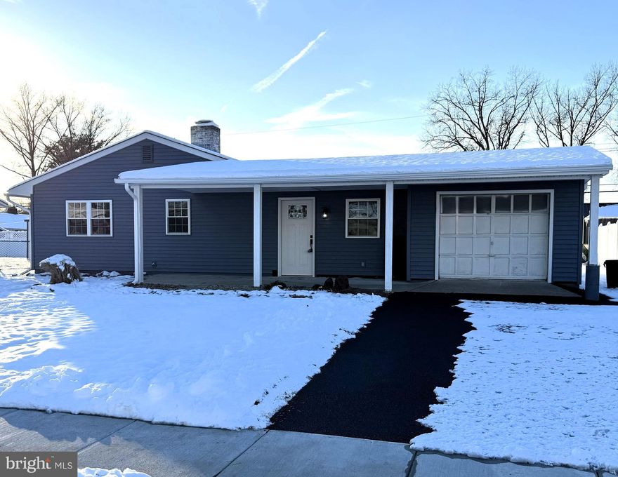 Welcome to 25 Oval Turn Lane in the Oaktree Hollow section of Levittown, PA 19055

This home has been completely rehabbed/rebuilt!
This amazing home has:
* 1600 Square Feet!     3 Bedrooms     2 Bathrooms     Taxes:$5360     Lot Size: 70 X 100     Built in : 1953
(((INTERIOR)))
*Open Floorplan!
*Original living room was made into a Bedroom, the smallest Bedroom was enlarged & the two bedrooms at the end of the hall were opened up to create a wonderful Primary Suite! 
*3 Bedrooms (14'6" x 12', 12' x 11' & 17' x 12')
*2 Full Bathrooms!
*Upgraded 200 AMP Electric Service with New Wiring.
*Pulldown Attic Steps installed.
*Original red bricks on the Fireplace have been Lime-washed. 
 *Laundry Closet with NEW Washer & Dryer!
*This magnificent Kitchen is a Chef’s dream, equipped with brand New Espresso Cabinets with Gold tone Pulls, Expansive White Quartz Countertops that go on forever and serves as an island too!, a Farmhouse Sink with garbage disposal, brand New Stainless Steel Appliances (Refrigerator, Stove, Range hood, Dishwasher), 2 Lazy Susan’s, a Pantry Cabinet, 3 hanging Gold tone Farmhouse Pendant lights, A "Fandalier" with remote control (Wicker encased ceiling fan with lights), an Electric Fireplace with Remote Control (that can omit heat (750W / 1500W) & has optional crackling wood sounds).
*New Drywall throughout.     *Ceiling Fans installed in every bedroom.     
*New Waterproof Luxury Vinyl Plank Flooring throughout (with moisture barrier installed underneath), New Carpet installed in the Bedrooms & New Porcelain Tile Flooring in Bathrooms.
*Hallway Bathroom has been completely redone with New Tub, Tile, Vanity, Toilet & Fixtures.
*There was a huge 4' x 12' Storage Closet added in the Living room.
*Recessed Lighting was installed in the Kitchen & Living areas.
*The Primary Bedroom Suite was created with His & Hers Closets & an amazing En Suite with Glass enclosed 48" walk-in Shower with Penny Marble Base, Porcelain Tile Flooring, Large White Vanity with Carrara Marble top & drawers for storage, New Luxury Mirror & Light Fixture, New Toilet, & Linen Closet!
*The Garage was Drywalled with Lighting added. Garage Door was stripped & repainted with a new rubber gasket installed. (Work in progress) The Garage is wonderful EXTRA SPACE for all of your hobbies, a gym, a workshop, a Man Cave or She Shed, a great place for the kids to play during inclement weather or storage for your motorcycles, quads and other toys & gear!
(((EXTERIOR)))
*Replaced Sewer line, as well as all Plumbing & Drainage lines.
*Oil Tank, Oil Heater & all Baseboards were removed, & Central HVAC was installed.
(C/A, Heat Pump & Electric Hot Water Heater)
*Replaced Roof.
*Replaced/Extended Front Covered Porch.
*Replaced Vinyl Siding.
*Replaced Windows & Doors. (SGD with mini blinds inside the glass in living room, a metal garage door & a front Craftsman door with lead crystal panel) *All Interior Doors were also replaced.
*Replaced Double Driveway.       *Some sidewalk blocks replaced.
*Chimney/ Fireplace capped & New Electric Fireplace with Remote installed in the Kitchen.
*The Yard is fenced on 3 sides, just connect the front sides if you need it enclosed.
*A Cement Pad exists on the side of the house for storage of your garbage cans, so they are out of sight.
*New insulation installed. (R-20 Attic, R-13 Walls, R-19 Ceiling in Livingroom)
*New Front & Rear Exterior Lights installed.
*New Landscaping installed using rocks sifted from excavation work on the property to create a riverbed drainage effect under the downspout.
*New Gutter System installed.
This house is as beautiful as it is functional! I can't wait for you to see it!
It is not like any other house in Levittown that I've seen in over 30 years!
Showings begin Friday, December 19th!