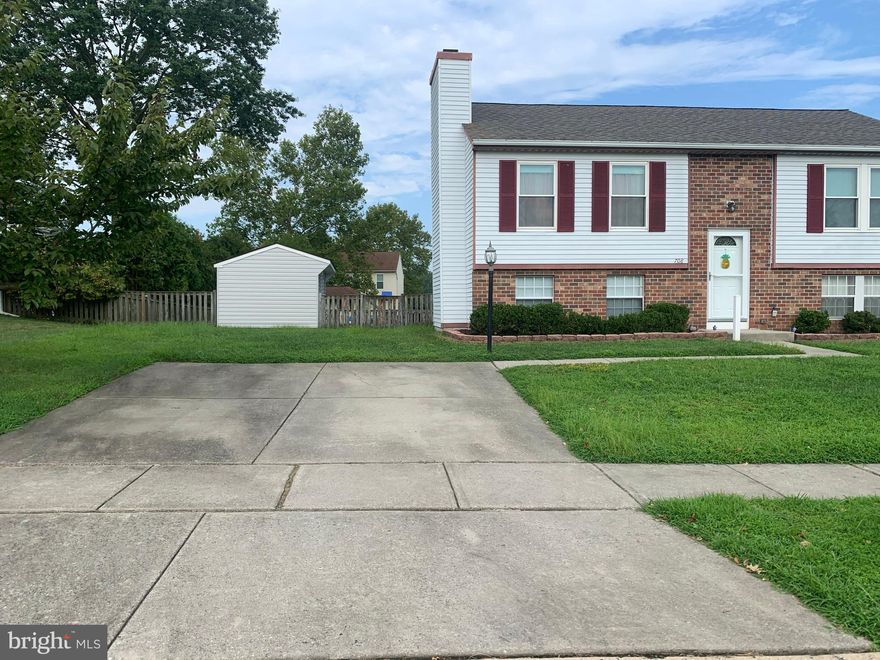 Quaint 3 bedroom 2 bath home on large corner lot - freshly painted and new carpet .  Wood burning fireplace on lower level, eat in kitchen which leads to a deck for your morning/afternoon coffee and entertainment.  The Seller with make no repairs - home is being sold As Is