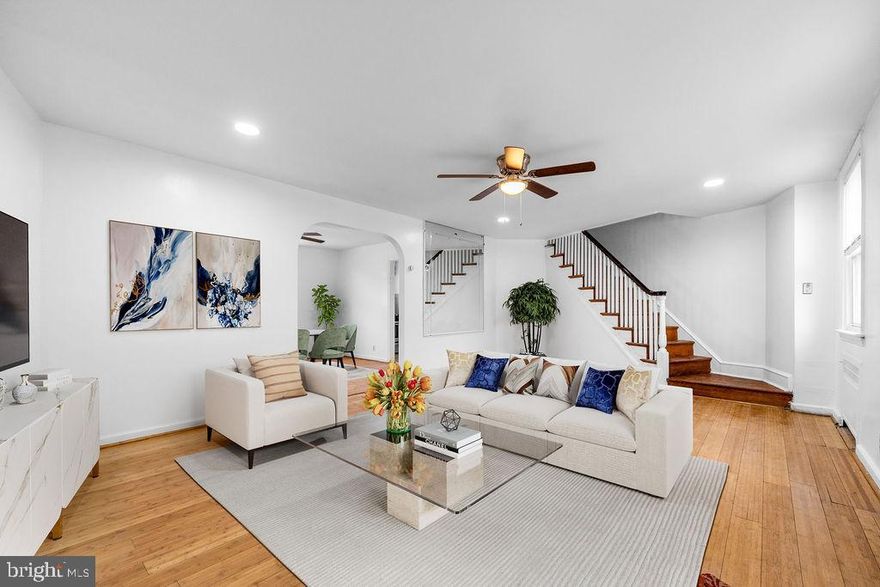 Welcome to 334 Wiltshire Road. This 3-bedroom, 1.5 bath home sits in a highly convenient location. The kitchen has been recently upgraded, and the first floor features a bright living room, a formal dining room, and the updated kitchen. The second floor offers three well proportioned bedrooms and a full bath. The finished walk-out basement includes an additional room suitable for a living space or home office, A half bathroom, two parking spaces, and an attached garage complete the basement. Best of all, it’s within easy walking distance to the 69th Street Terminal and nearby amenities