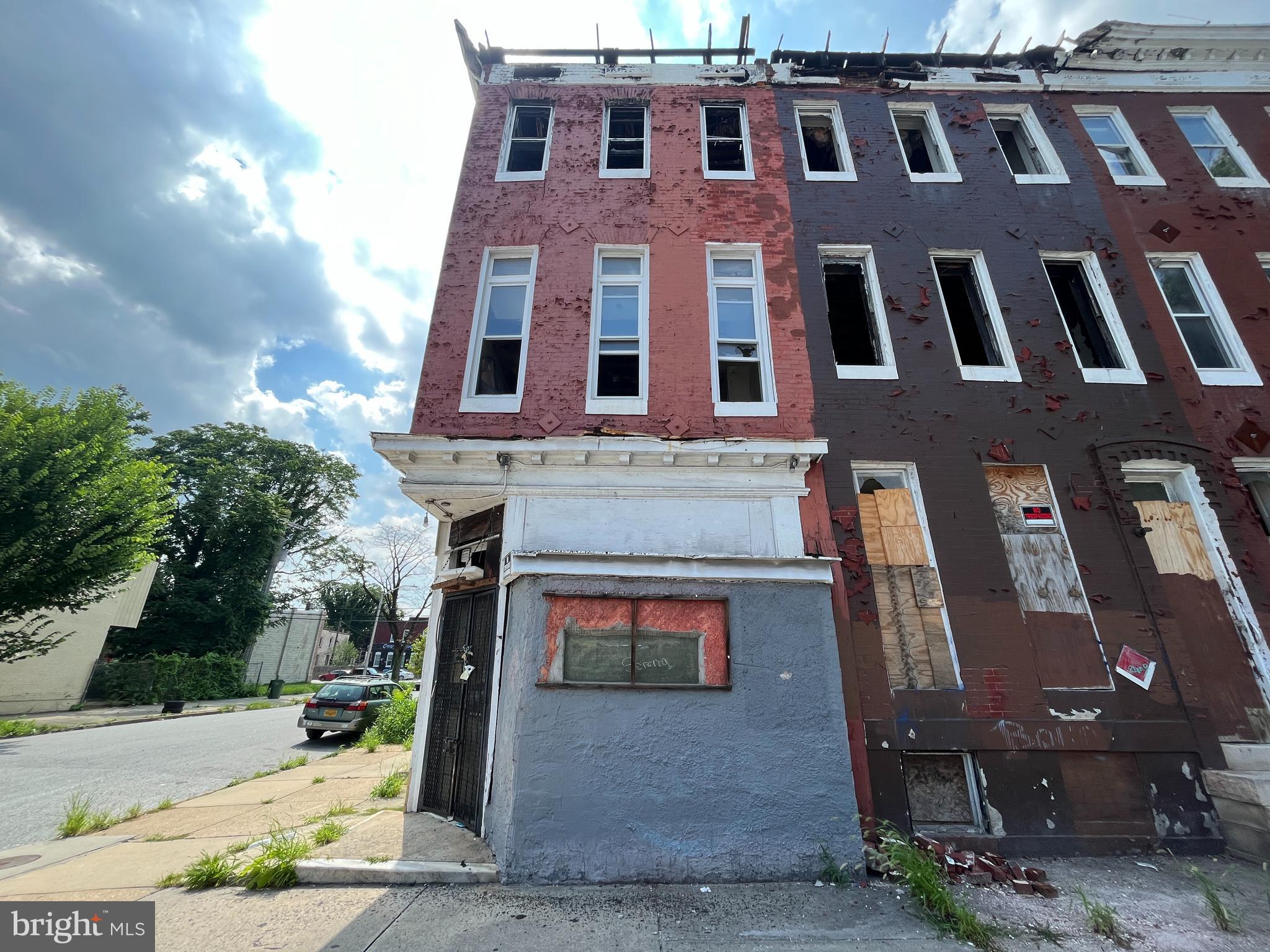 Needs work. Sold as is - per old listing "Property is arranged for a commercial storefront and 2 apartment units"