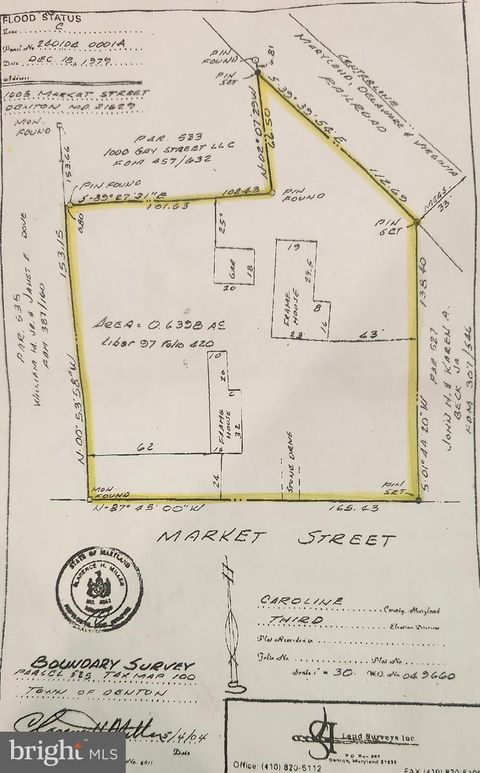 Vacant Land For Sale - 1005 Market Street<br/> DENTON, MD 21629