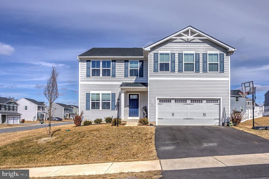 Welcome to the Cardinal Pointe Community.  Newly built in 2023, your new home is “move-in ready.”  When you arrive at 338 Otero Lane, you will notice that your new home sits on a huge corner lot.  The premium lot is just one feature that sets this home apart and is waiting for spring flowers, cookouts, and outdoor time with family and friends.  As you enter your new home, you will notice recent updates that include brand new carpet and fresh paint.  A two-car garage provides plenty of parking with space for additional storage. Inside, the open concept includes a sprawling great room that adjoins a gourmet kitchen with a large island that overlooks the dining area.  A first-floor office completes the spacious downstairs.  When it's time to unwind, head upstairs to your beautiful primary suite which features a luxurious dual-vanity bath and two walk-in closets!  In addition, you’ll have space galore for the entire family, including three additional bedrooms, two of which have walk-in closets, a full bathroom, your laundry room, complete with a washer/dryer, and as an extra bonus, a comfy loft that can serve as a 5th bedroom!  But we’ve only just begun.  Your new home has plenty of storage space and room to grow with a full basement just waiting for you to add your personal touch and vision.  Can you believe that you are only a mile from I-81 and close to schools, shopping, and all the conveniences you are seeking?  LOCATION, LOCATION, LOCATION…. Your new home is perfectly situated and priced to sell!  Hurry, this one won’t last.