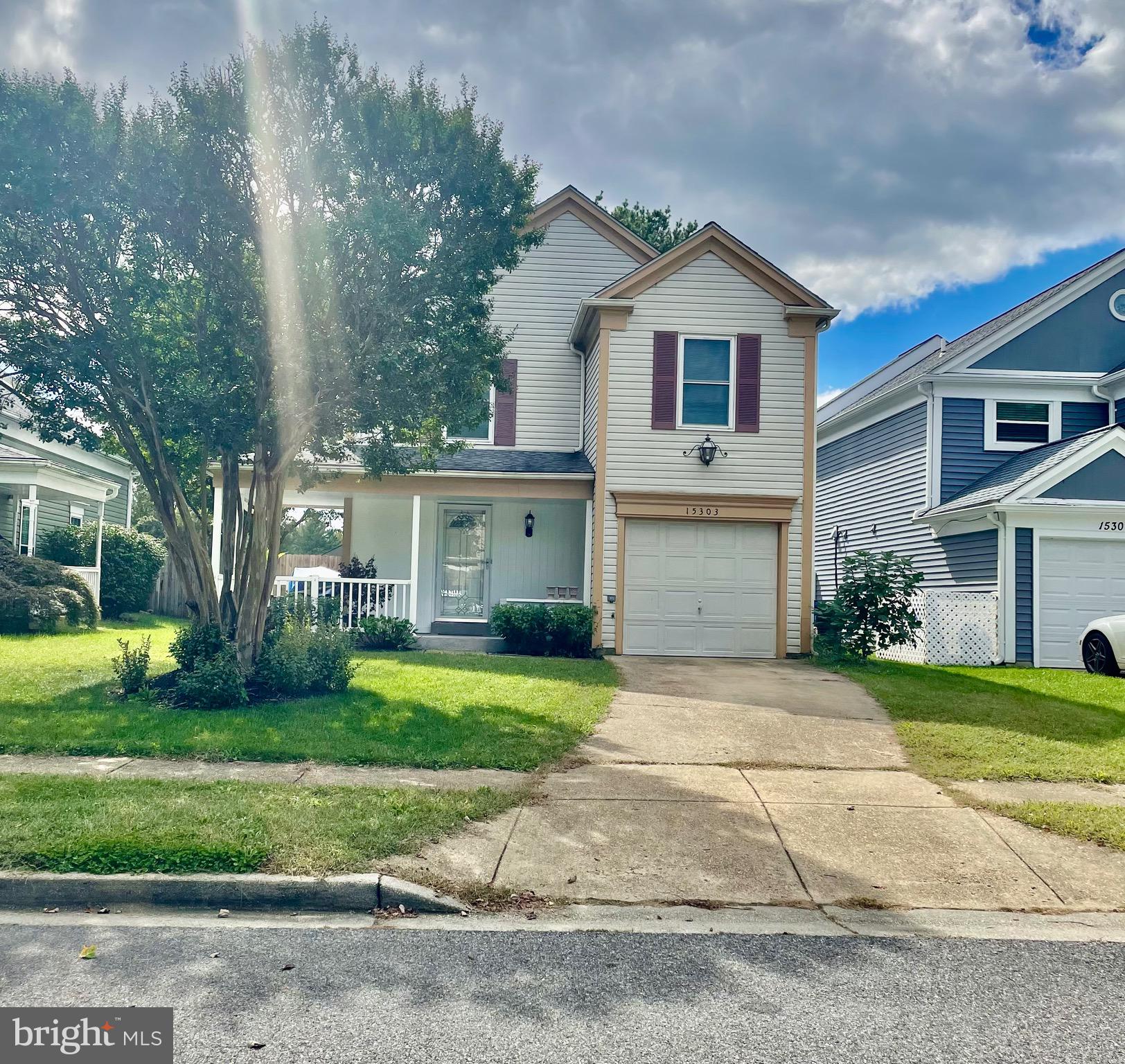 Beautiful home in and out. Location location location!  Just a quick walk to Bowie Town Center and very near to Allen Pond Park! The open floor plan has hardwood floors main and  upstairs with inviting foyer, a fireplace, a separate dining area which lead to an outdoor deck, fence in that back to the park and walking trail, has a beautiful brand new storage shed, a beautiful wraparound front porch, a huge master bedroom and has 2 bedrooms with tremendous space, and lastly a beautiful kitchen that has shining quartz countertops.   Do not miss this great opportunity! HVAC is very maintained, installed 8 years ago. Modern windows installed up and down! Buyer will like this beautiful house in a nice neighborhood, lots of restaurants, shopping, near exit 50 and 301. This is a Gem will not last long in the market.