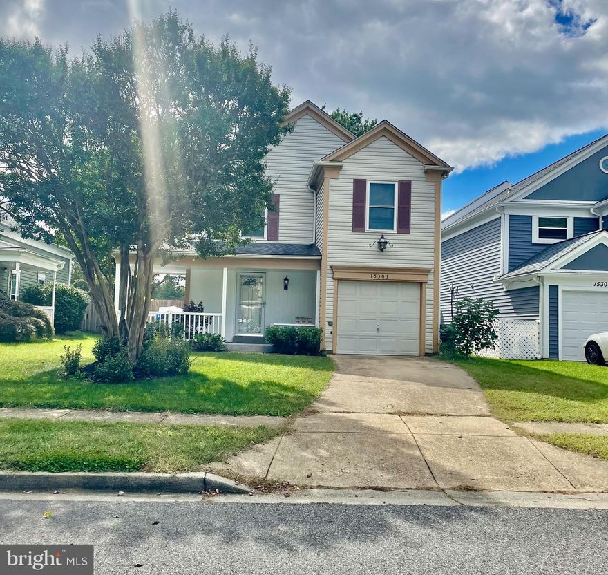 Beautiful home in and out. Location location location!  Just a quick walk to Bowie Town Center and very near to Allen Pond Park! The open floor plan has hardwood floors main and  upstairs with inviting foyer, a fireplace, a separate dining area which lead to an outdoor deck, fence in that back to the park and walking trail, has a beautiful brand new storage shed, a beautiful wraparound front porch, a huge master bedroom and has 2 bedrooms with tremendous space, and lastly a beautiful kitchen that has shining quartz countertops.   Do not miss this great opportunity! HVAC is very maintained, installed 8 years ago. Modern windows installed up and down! Buyer will like this beautiful house in a nice neighborhood, lots of restaurants, shopping, near exit 50 and 301. This is a Gem will not last long in the market.