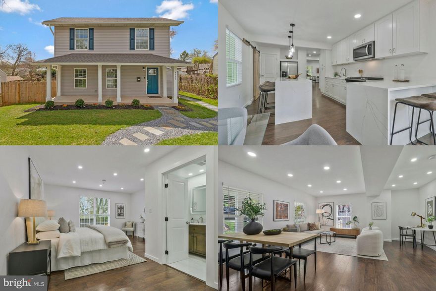 Welcome to this stunning, completely renovated home in the heart of Silver Spring! Boasting a large front porch, this home invites you to relax and unwind in style. Inside, you'll be greeted by the bright and open ambiance, enhanced by luxury vinyl plank flooring that spans throughout. The large kitchen is a chef's dream, featuring white cabinets, stainless steel appliances, quartz countertops, ample cabinet space, a huge quartz center island, and a spacious pantry with a charming barn door. Adjacent to the kitchen, the breakfast room offers sliding glass doors that lead out to a large deck, perfect for outdoor dining and entertaining. Retreat to the spacious and bright primary bedroom, complete with a beautifully renovated ensuite featuring quartz floors and a large, low-threshold shower with quartz walls and honeycomb tile flooring, creating a luxurious retreat for relaxation. The expansive lower level boasts two bedrooms, a full bathroom, a living area, and a wet bar with a fridge, providing versatility and additional living space ideal for an in-law suite, rental income, or simply extra living space to enjoy. Outside, the huge fully-fenced backyard offers privacy and space for outdoor activities, along with a convenient storage shed for all your gardening tools and equipment. This home has undergone a top-to-bottom transformation, leaving no detail untouched. Enjoy peace of mind knowing that everything is brand new, from the roof to the HVAC system. With new electrical, lighting, plumbing, appliances, windows, and more, this home offers modern comfort and convenience at its finest. Located in Silver Spring, this home offers easy access to all modern amenities and outdoor recreation opportunities, ensuring a lifestyle of convenience and enjoyment.

Don't miss the opportunity to make this exquisite home yours. Schedule your showing today and experience the epitome of modern living in Silver Spring.  *** Accepting Back-up offers***