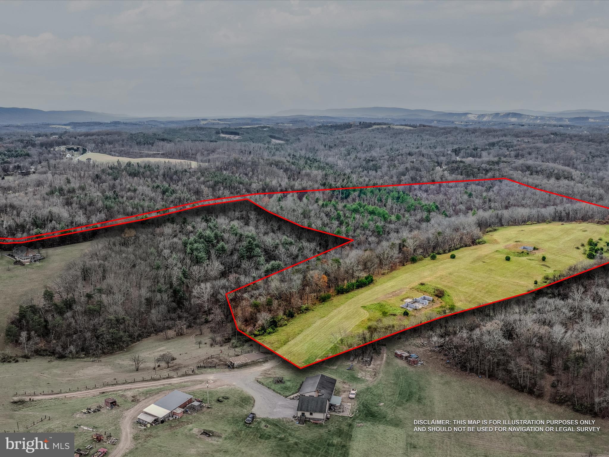 Enjoy the View from this 25.82 acres! Beautiful open field is approximately 10 acres and already has 2 foundations, 3 septic systems, and electric is available at the edge of the property. A small creek runs through the property. Make this your own primary residence, get-away or explore the possibilities of subdividing the land. Located off Culp Road with close excess to Rt. 522 and Interstate 70.
