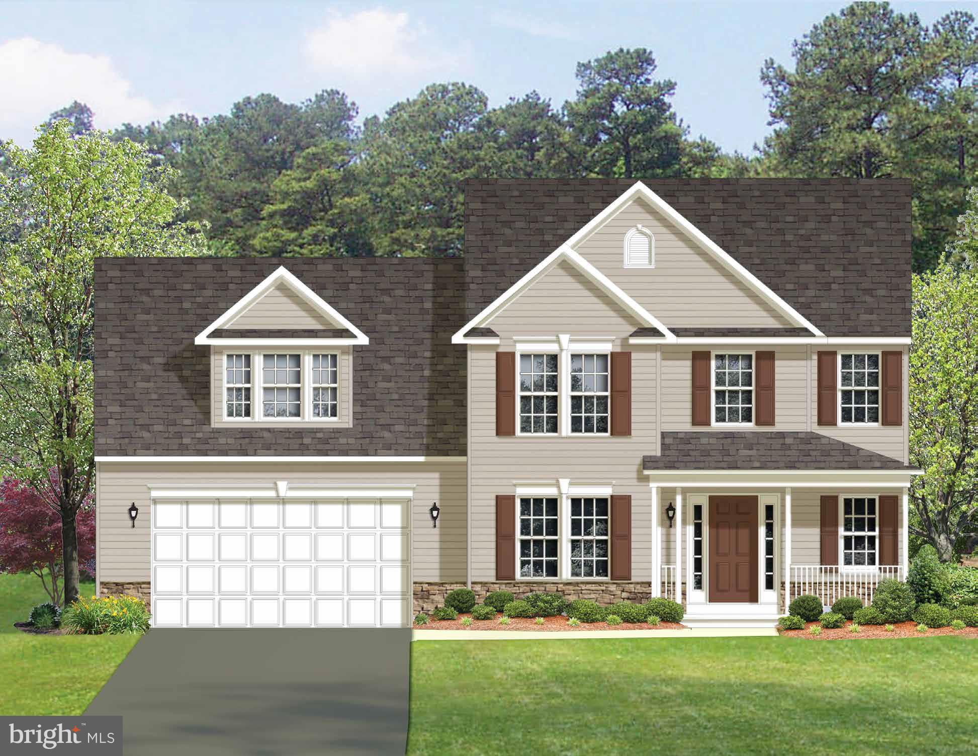 Introducing "The Anderson" at Evans Run by Manor House Builders—a beautifully designed Craftsman-style home situated on a spacious 1.81-acre corner lot in Martinsburg, WV. Currently under construction, this 5-bedroom, 3.5-bath home offers just under 3,000 sqft. of finished above-grade living space with 9’ ceilings on the main level and a layout that blends style, comfort, and functionality. Enjoy the outdoors from the welcoming front porch or take in the peaceful surroundings—this partially wooded lot offers scenic mountain views, perfect for nature lovers. Interior highlights include an expansive kitchen with stainless steel appliances, an 84" granite center island, LVP flooring throughout, a main-level owner’s suite with tray ceiling, and a cozy gas fireplace with stone surround. Thoughtful finishes like brushed nickel hardware enhance the design, while a spacious bonus fifth bedroom above the garage with its own full bath provides a private retreat for guests or multi-generational living. The walk-out basement with rough-ins offers endless potential for future expansion. Built with care and craftsmanship, and backed by a 10-year structural warranty, this home is the perfect blend of quality and tranquility—come make it yours today!