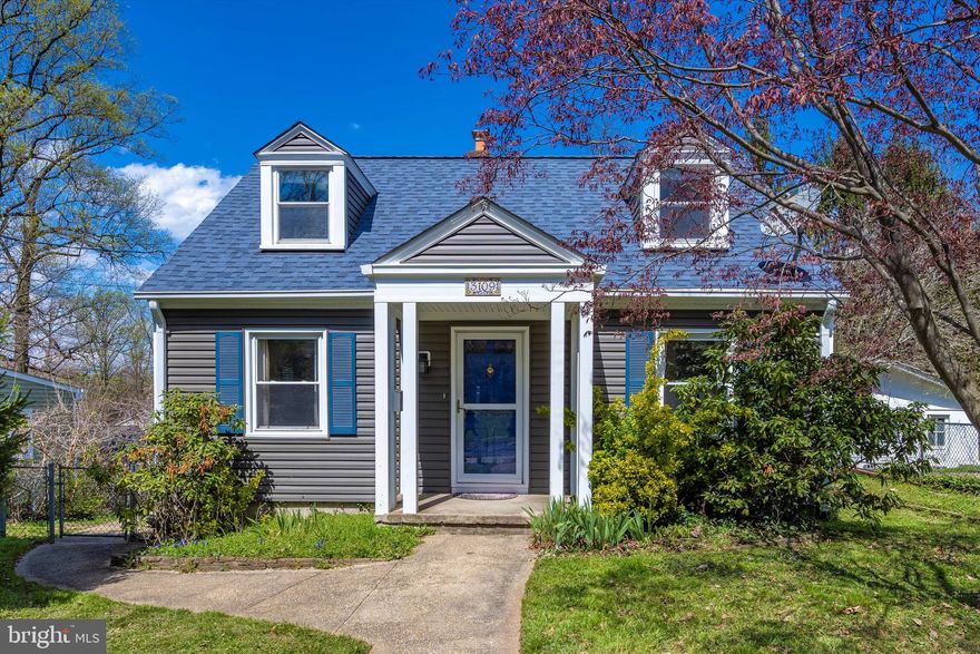 Cape Code style with hardwood floors, finished walk out basement, many newer big ticket items including a newer roof, exterior siding, hvac system, windows. Functional layout with a bedroom in all three levels. Prime area in sought after Homewood community located near DC, metros, walk to town, near major commuter routes. Great investment!