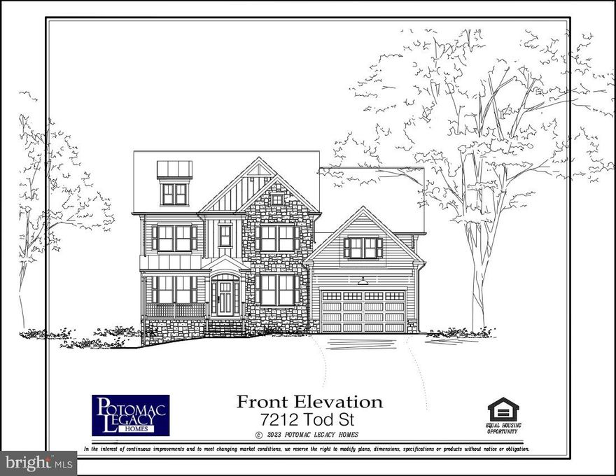 Welcome to Potomac Legacy Homes' latest offering in the City of Falls Church! This to-be-built modified Sydney model embodies the airy, open functionality that defines Potomac Legacy Homes' designs and craftsmanship. Spanning three levels of living space, the main floor features a study/bedroom with an ensuite bath, showcasing meticulous design details. From the inviting screened porch, accessible through the 8' quad slider family door, to the excitement of the oversized hidden walk-in pantry in the kitchen, the thoughtful design is evident. Natural light fills the floor plan, from the breakfast area to the primary bedroom's wall of windows and the oversized windows in the partial walkout basement. Each bedroom boasts a walk-in closet, providing ample space for entertaining and hosting friends and family comfortably. This seven-bedroom home includes five on the second level, one on the main floor, and one in the basement. Planned finishes encompass sand-and-finished-in-place hardwood, extensive craftsman trim throughout, generous tile specifications reaching the ceiling of all showers, and much more. The premium over-quarter-acre lot offers gradual sloped topography for an optimal partial walkout, coupled with privacy from existing mature trees surrounding the property. Construction is set to begin soon, providing an opportunity for customization. However, interested buyers should act swiftly for the most flexibility in choosing finishes.