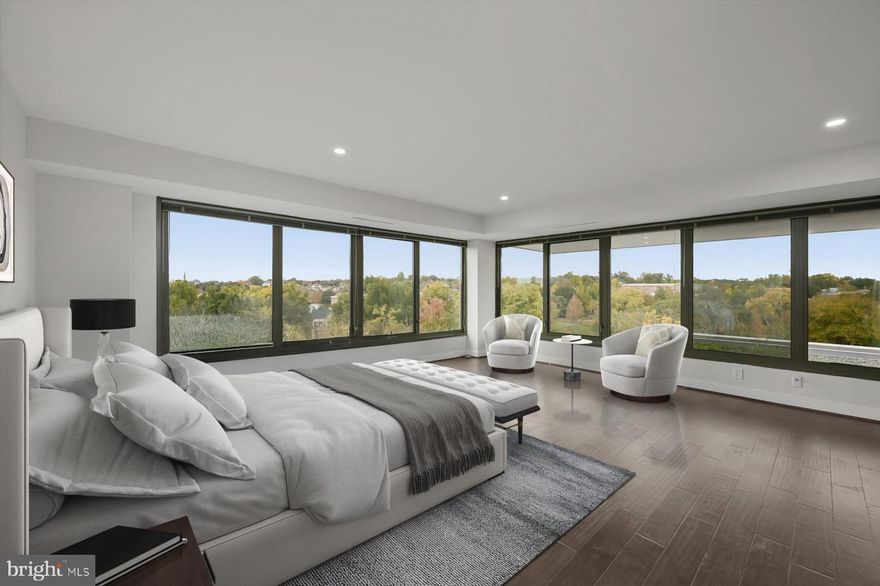 Inspiration. Peace. Tranquility. Serenity unfolds among the dancing birds—your only neighbors in this rare end unit, bathed in light. Perched high above the treetops and overlooking a lush, private greenscape, this expansive, single-level residence offers a unique retreat in the heart of DC’s vibrant West End. Newly renovated and exquisitely secluded, it presents a one-of-a-kind opportunity for the discerning buyer—where nature, elegance, and urban sophistication converge in perfect harmony.

Showcasing 2,245 square feet of refined living, this three-bedroom, two-and-a-half-bath residence offers panoramic skyline views from every room. The spacious Primary Suite features a lounge-worthy footprint and dedicated home office space, all with unobstructed vistas west to Georgetown and north to Washington’s National Cathedral. A custom walk-in closet and elegant en suite bath complete the retreat. Even the secondary bedrooms and living areas boast remarkable views, creating a serene atmosphere throughout. The chef’s island kitchen combines style and function with extensive cabinetry and a generous pantry with rollout drawers. Hardwood floors, a cozy fireplace, custom built-ins, ample storage, and a dedicated laundry room enhance the open-concept layout—perfect for effortless entertaining, relaxed family living, or polished work-from-home flexibility.
Residents of 2501 M enjoy multiple premium amenities including a rooftop terrace just upstairs, with panoramic views of Washington, DC, and world class NOBU on the street level. With a 24-hour concierge, on-site manager, conference center, sizable party room, state-of-the-art fitness center, this sought after address is steps from Georgetown, and a myriad of five star hotels and restaurants. Walk to the Kennedy Center, Rock Creek, Washington Harbour and all that downtown DC has to offer.  This exceptional home presents the optimal experience to blend luxury and convenience in DC’s vibrant West End.  Monthly or daily parking rentals available in the building.