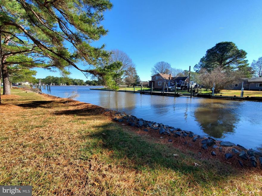 BEAUTIFUL WATERFRONT  lot on deep canal with direct access to Jones Creek and the Chesapeake Bay.  This lot is perfect for your dream home. Lot has RIP-WRAP all the way across the back.   This is a dream lot with beautiful water views.