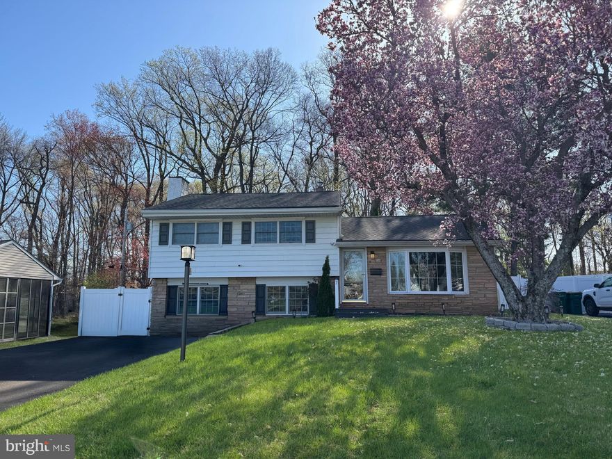 BACK ON THE MARKET!!! Welcome to 7 Sandy Dr, a perfect home nestled in the desirable Pennsbury School District! As soon as you enter, you will immediately notice the inviting open concept layout perfect for modern living and entertaining. With three spacious bedrooms and plenty of closet space throughout, this home provides comfort and convenience for any family. As you venture through the back sliding patio doors, you can enjoy quality outdoor relaxation in the screened-in porch or step out further onto the concrete patio, both overlooking a large, private rear yard. The serene wooded scenery creates a peaceful retreat, while a convenient storage shed provides ample space for all your tools and equipment. Downstairs the cozy gas fireplace adds warmth and ambiance to the living room, making it the perfect spot to unwind. In such a prime location, this house is just waiting for new owners to call it home. Don’t miss out on this fantastic opportunity!