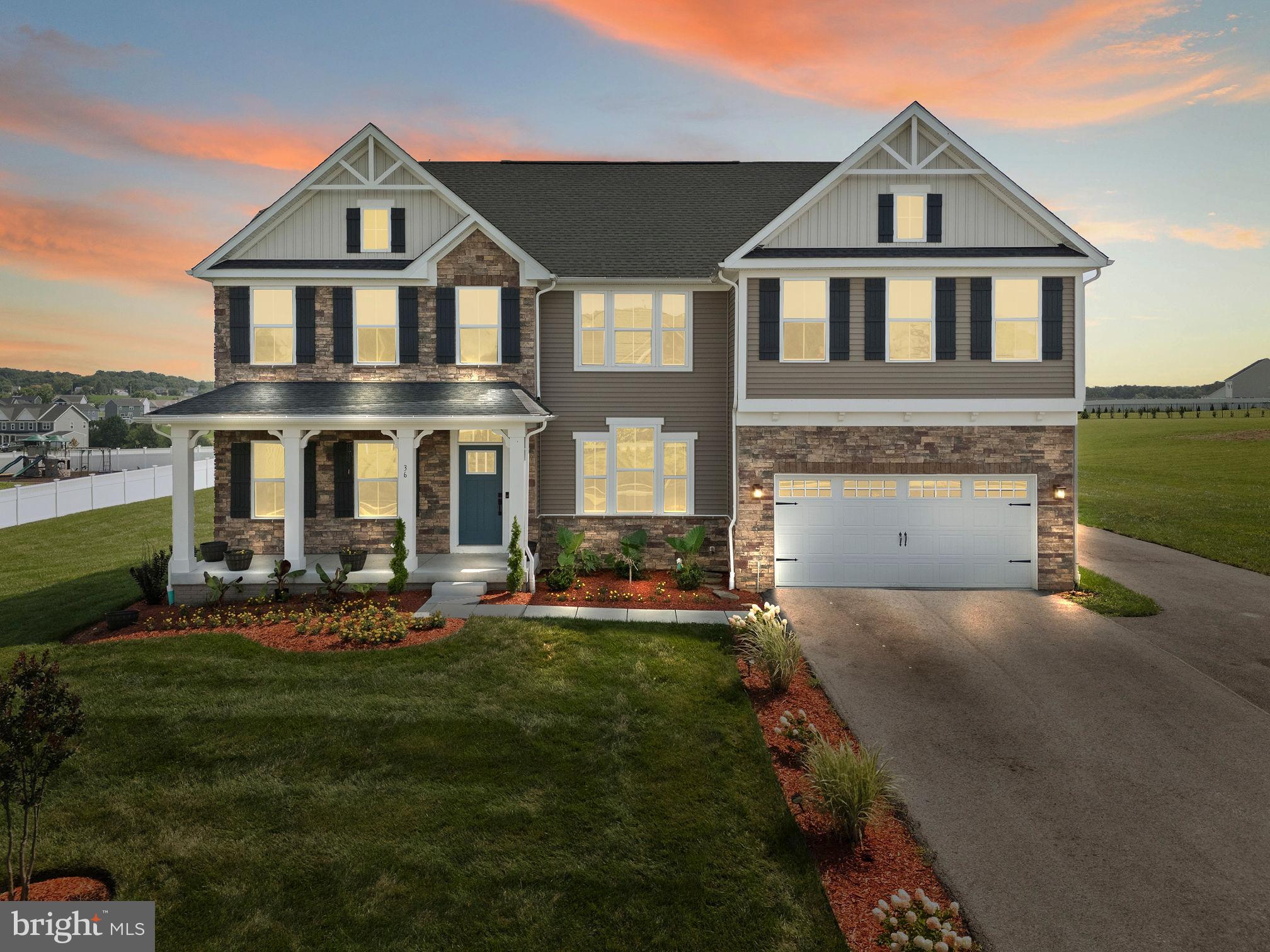 Welcome to High Pointe Estates!
This beautifully designed home offers the perfect blend of comfort, style, and convenience in the sought-after South Western School District. Featuring a 2-car garage, this spacious property includes an open-concept kitchen with natural gas appliances, gas stove, and a tankless hot water heater for maximum efficiency. The heart of the home flows into a generous living room with a cozy gas fireplace and a bright, inviting dining area—perfect for entertaining or everyday living.
Upstairs, the primary suite is a true retreat with two large walk-in closets and a luxurious en-suite bath. You'll also find the convenience of a dedicated upper-level laundry room. A main-floor office offers flexibility for working from home or additional living space.
The unfinished basement provides tons of potential, complete with a bathroom rough-in ready for your custom touch.
Enjoy the best of both worlds—peaceful suburban living with unbeatable convenience, just 5 miles from the Maryland line. With easy access to Route 30 and I-795, commuting to Owings Mills and Downtown Baltimore is quick and easy.
Don’t miss the opportunity to make this exceptional home yours in one of the area’s most desirable communities!