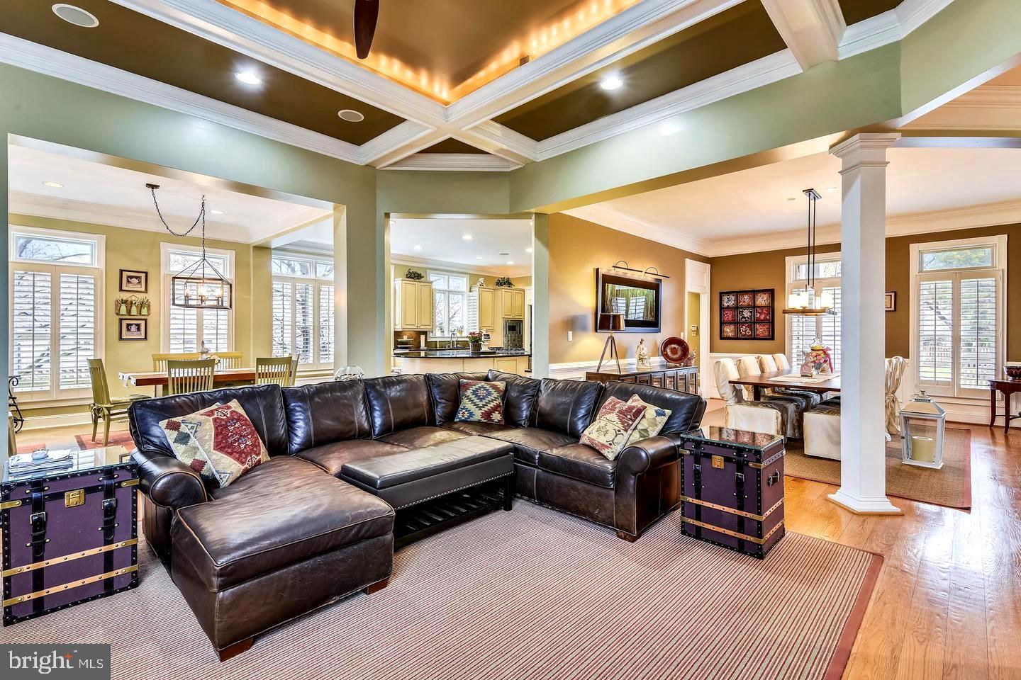 Welcome to 2017 Woodford! This stunning 5 bed 5.5 bath is nothing short of outstanding. A must-see opportunity to luxury living at its finest in this Craftsman-style home. Bright and sunny with an open and spacious floor plan, the property features a stunning two-story entrance foyer. The windows are adorned with plantation shutters, complemented by beautifully finished, sparkling hardwood floors and elegant crown molding.
The main level includes a formal living room, a richly embellished cherry-finished library/office with custom built-ins, a family room with a stone gas fireplace and tray ceiling with ambient lighting, and a fully equipped gourmet kitchen with an extraordinary pantry. A gorgeous sunroom boasts a built-in stone-surround gas grill, countertops, Trek flooring, a TV, a ceiling fan, and double doors leading to the deck and patio—perfect for entertaining.
The upper level features a magnificent his-hers master bedroom suite with an adjacent spa-like luxury bath. Additional bedrooms include Jack-and-Jill rooms with walk-in closets and a shared bath, a guest bedroom with its own bath, a laundry room, and a cedar closet.
lower level offers a fabulous recreation room with a stone gas fireplace and wet bar, a media room ideal for screening movies, a state-of-the-art humidity-controlled wine cellar, an au pair suite, and a utility/storage room, Golf Chipping and Putting Green in the back yard. Come and see this spectacular home—you’re sure to fall in love!