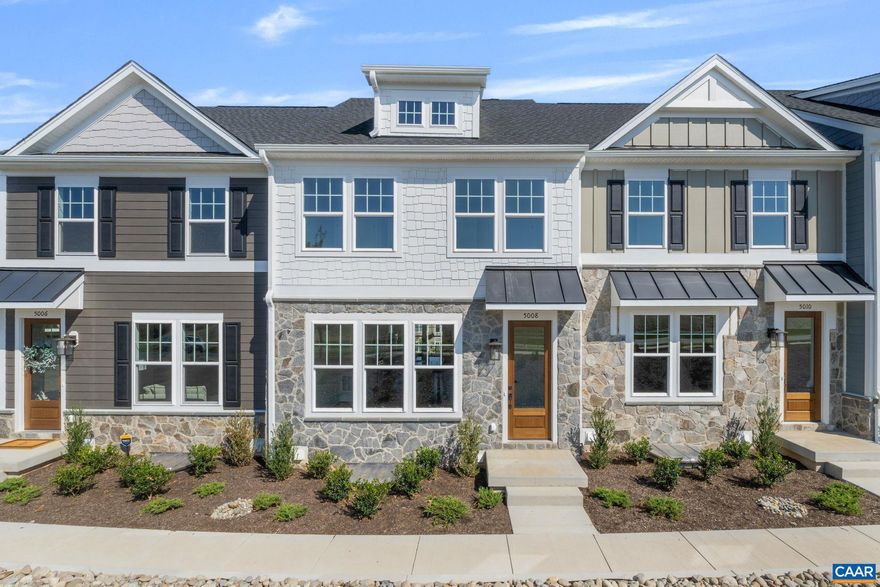 Just completed, this Dogwood townhome at Dunlora Park offers a fresh opportunity to move into one of Charlottesville?s most convenient communities. From the street-level entry, step into a wide open main floor with a welcoming family room, spacious kitchen, and dining area. A walk-in pantry, half bath, and maintenance-free deck make daily living and entertaining easy. The attached 2-car garage connects to a finished basement rec room, offering extra living or hobby space. Upstairs, you'll find a generous primary suite with ensuite bath, two additional bedrooms, a full hall bath, and a laundry area for added convenience. Actual photos are coming soon. Just minutes from Downtown Charlottesville, this is a location that keeps you close to the best of the city. A limited number of homes remain! Actual photos.,Granite Counter,Maple Cabinets,Painted Cabinets,White Cabinets