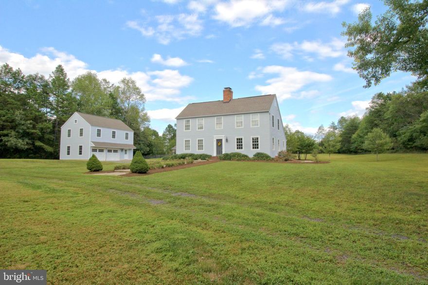 Move-in ready! New heat pump, new gas range, freshly painted inside and out, new carpet installed in 2 bedrooms.  This captivating home is centrally located just off Rt 3 between Culpeper and Fredericksburg, tucked away in a small, quiet subdivision all the way back to the end of a cul-de-sac.  You won't find a quieter or more tranquil place to call home.  All within close proximity to shopping, dining, and an easy commute to Rt 29 and I95!  This quality built a custom, one owner home, is modeled after the American classic Salt Box style home, commonly seen in Williamsburg.  Every detail reflects our country's rich history combined with modern comforts.  A few favorite features; warm heart pine flooring throughout, custom soapstone kitchen countertops, Shaker-style maple kitchen cabinets, a huge wood-burning fireplace, exposed beams, new gas range/oven, Rinnai tankless water heater, main level bedroom/office and full bath, skylights, walk-in closet/master, PLUS a detached 2 car garage with a 2nd-floor apartment that includes a  full bath, & walk-in closet,  plus it's even plumbed for gas & water to add a kitchen.  Every room of the main house is hard wired for cat 5 cables for computers and phones, shed convey.  The patio is an ideal spot to unwind and relax while enjoying the peace and privacy here.    The full basement is framed and ready to finish adding significant living space.  No traffic, no people, just peace and quiet, waiting for your bonfire and smores!   Schedule your private tour today, you'll be glad you came.