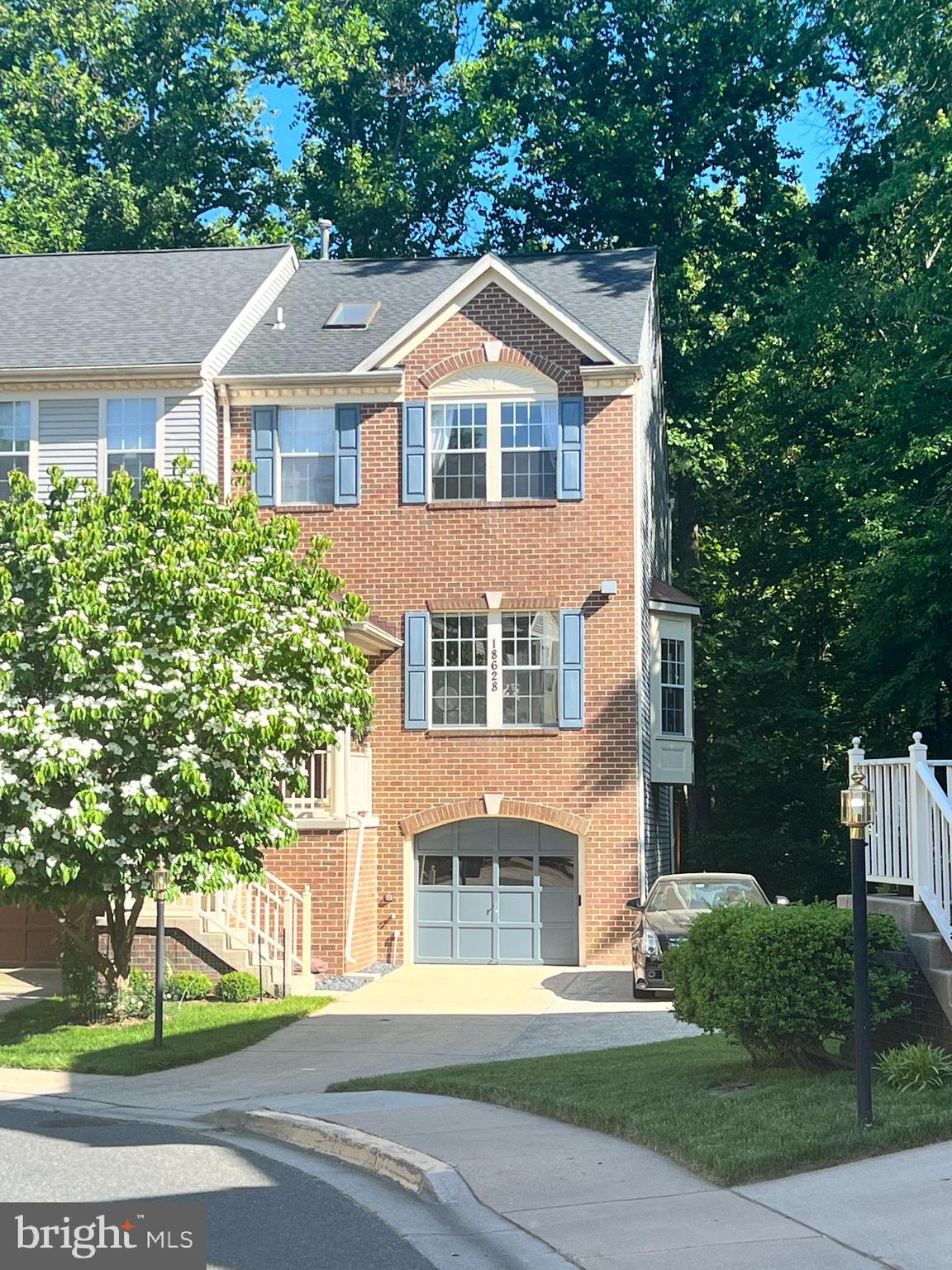 Stunning brick end unit in beautiful James Creek. Double wide driveway make this one very special. The owner has redone all the bathrooms. The roof is recent and the HVAC is a few years new.
Incredible fireplace in the living room and finished basement with walkout to deck and hot tub. Don't miss the upper deck with privacy galore!
