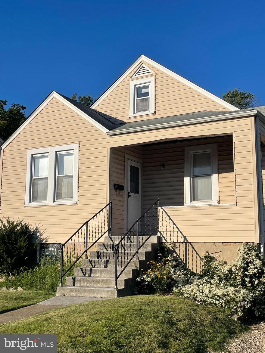 Introducing a fantastic investment opportunity in Parkville, MD! This 3-bedroom, 1-bathroom Cape Cod house is a diamond in the rough with tremendous potential. Its solid foundation and structure make it an ideal project for investors or buyers seeking to build equity.

This 1,365 sqft home has two bedrooms and one full bathroom on the main floor, a spacious 3rd bedroom on the upper level, and 936 sqft of unfinished basement with potential to add even more living space.  The backyard is open and flat and has a well maintained storage shed. There is also private parking for at least 2 cars. 

Located in the heart of Parkville, this property is in a prime location, close to schools, parks, shopping, and dining options. Don't miss this chance to capitalize on a property with good bones and the potential for substantial appreciation.