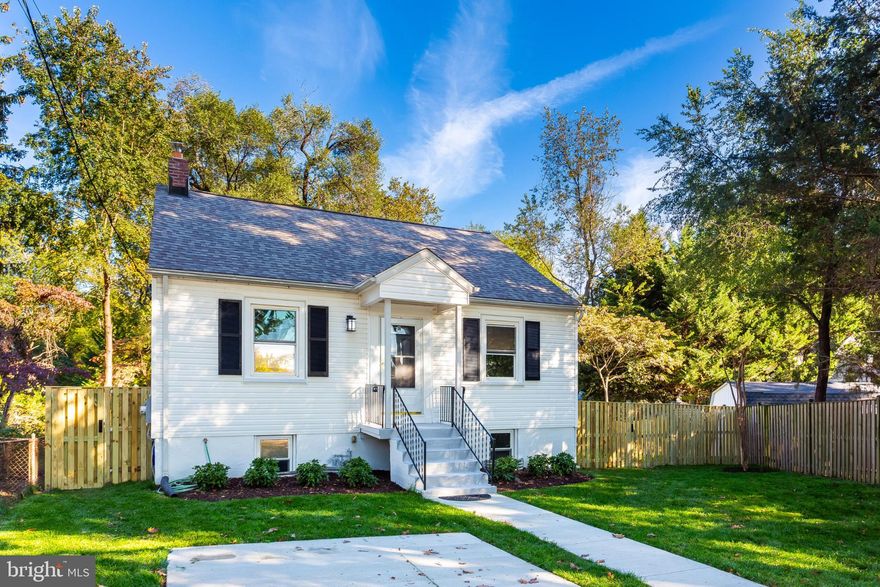 This exquisite Cape Cod-style residence offers a harmonious blend of comfort and sophistication, perfect for those seeking an elevated lifestyle. Step inside to discover a thoughtfully designed interior featuring luxury vinyl plank flooring that flows seamlessly throughout the main living areas. The open floor plan invites natural light, creating a warm and inviting atmosphere. The gourmet kitchen is a culinary enthusiast's dream, equipped with stainless steel appliances, including a gas oven/range, built-in microwave, and a refrigerator with ice and water dispenser. Enjoy casual meals in the cozy breakfast area or host elegant dinners in the combination dining/living space, enhanced by recessed lighting that sets the perfect ambiance. Retreat to the tranquil primary suite, where a spa-like bathroom awaits, complete with a walk-in shower that promises relaxation after a long day. Two additional well-appointed bedrooms provide ample space for guests or a home office. The fully finished basement offers versatility, featuring daylight windows and multiple access points, ideal for entertaining or creating a personal sanctuary. Safety and efficiency are prioritized with energy-efficient double-pane windows and modern security features, including smoke and carbon monoxide detectors. Outside, the property boasts a new roof, private driveway, ensuring convenience and ease. With nearby public transportation options, this home is perfectly situated for both relaxation and accessibility. Experience the luxury of this stunning residence, where every detail has been curated for your comfort and enjoyment.