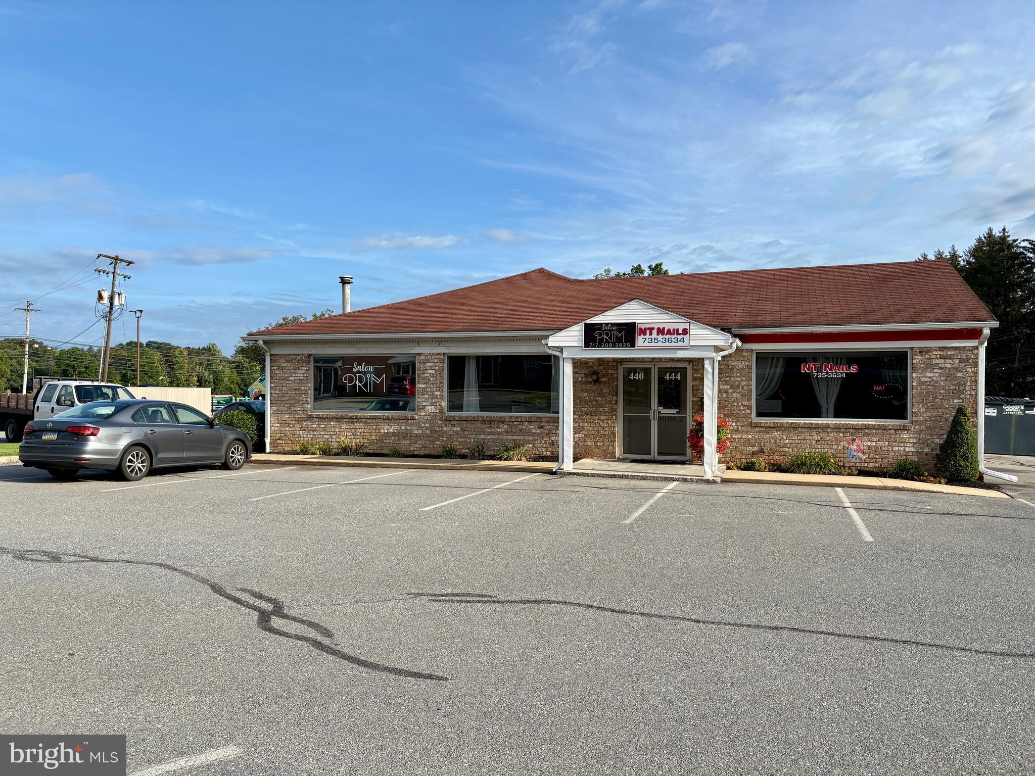 ±1,460 SF Lower level commercial space, offering flexibility for office, fitness, service, or creative users in the B-2 Business District of Manheim Township. The layout includes open work space + two private rooms, sound-absorbing wall panels, a private restroom, and a washer/dryer hookup. Signage on the entrance door provides identity for visitors, and the shared parking lot supports everyday convenience. Incredible convenience to Route 30, Route 283 & Route 22! $850/month + Tenant's pro-rata share of utilities.