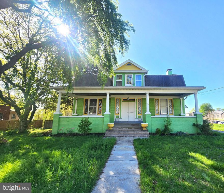 Fantastic opportunity exists to renovate this Classic New Cumberland home located on an extra large lot with a sizable detached garage. The original woodwork is mostly still in great condition. Hardwood flooring in most rooms. Grand Foyer opens to the dining and living rooms. The 2nd level offers three bedrooms and a full bath. Full basement. Extensive rehab needed in the kitchen and breakfast rooms.  Mechanicals appear sound. SOLD AS-IS.  This could really be an impressive home once renovated.