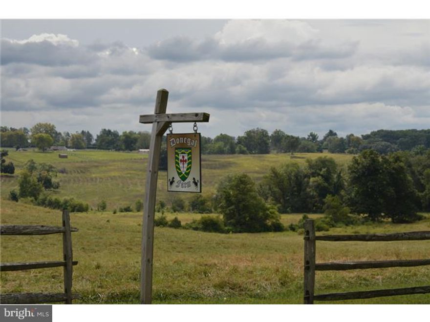 Donegal Farm is the quintessential Legacy Willistown Township property!  Boasting 27+/- acres of wonderfully varied landscape; wide open high meadows, high quality waters of the Crum Creek, forest and spectacular views over the property to Kirkwood Preserve ? a permanently protected 80 acre nature preserve.  Other adjacent properties also similarly under conservation easement give Donegal farm all the protection one could wish for.  Opportunity to restore an historic asset(needs full restoration) or approved ability to move the historic home on the property and build new.  Southern facing hillside allows for sunny exposure. Let Donegal Farms view sheds and open spaces be your inspiration for building your legacy quality property.  Large stone barn, spring house compliment the property. Under conservation easement.  Property is subject to a lot line change application reducing the acreage to 27.  See additional listing under Residential.