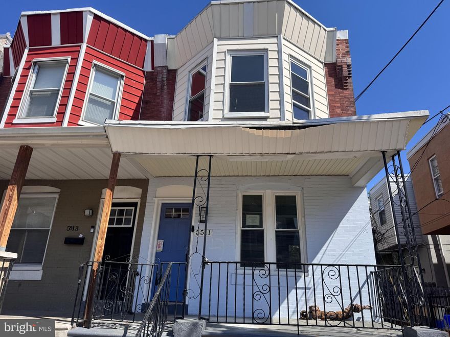 Welcome to this beautifully updated 3-bedroom, 1.5-bath end-row home in the heart of West Philadelphia! This move-in ready property features stylish upgrades throughout, including new flooring, a modernized kitchen, refreshed bathrooms, updated windows, and central air for year-round comfort.

Enjoy peace of mind with a brand-new sewer line and a clean, dry basement offering excellent storage or potential additional living space. The home’s end-unit location provides added privacy and extra outdoor space.

Relax on the inviting covered front porch or entertain guests in the rear yard complete with a patio—perfect for summer gatherings. Conveniently located near public transportation, shopping, and local amenities, this home is a fantastic opportunity for both homeowners and investors alike.

Don’t miss your chance to own this turnkey gem in a vibrant neighborhood!