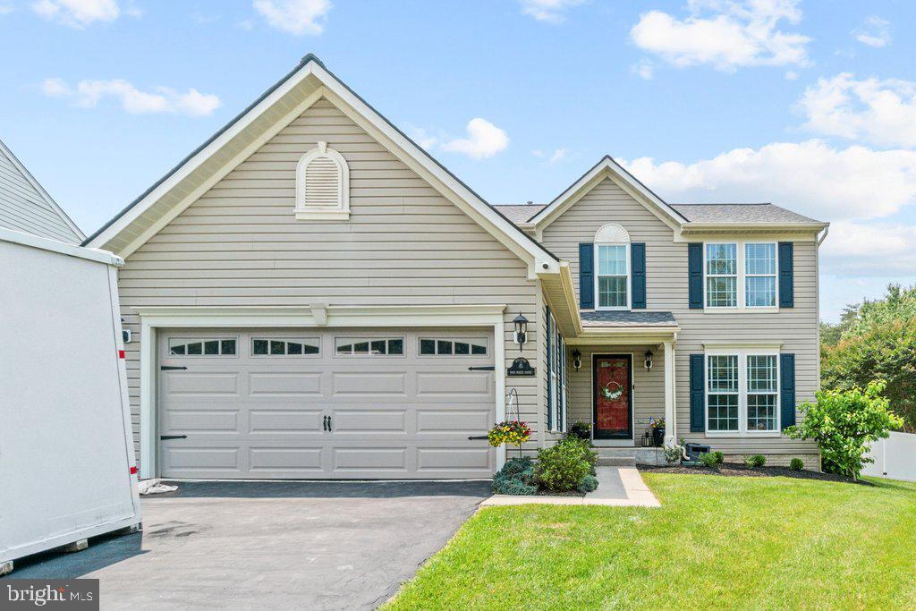 Welcome to this beautifully maintained single-family home, perfectly situated on a quiet cul-de-sac in one of the area’s most sought-after communities. With no house directly across the street, the location offers rare additional parking—ideal for guests and everyday convenience. The main level features durable tile flooring throughout and was recently fully painted, creating a fresh and inviting feel. The formal living room includes custom built-ins and is filled with natural light, while the formal dining room provides a great space for entertaining. The updated kitchen offers granite countertops, stainless steel appliances—including a brand new refrigerator and convection microwave/oven installed in 2024—an island for extra workspace, a stylish blue subway tile backsplash, and plenty of room for a kitchen table. The kitchen flows seamlessly into a comfortable family room with a gas fireplace that was serviced and cleaned in December 2024. An updated powder room completes the main level.
Upstairs, you’ll find four generously sized bedrooms, including a spacious primary suite with a walk-in closet and an en-suite bath featuring double sinks, a soaking tub, and a separate shower. The hall bath has been tastefully updated with modern finishes. The large finished basement offers additional living space, along with ample unfinished storage and a laundry area equipped with an Electrolux washer and dryer.
Outside, enjoy a wood deck with Trex railings and a stamped concrete patio overlooking the fully fenced backyard. The vinyl privacy fence, installed in 2020, includes double gates for large access and storage needs. Additional updates include a new HVAC system (2022), a new roof installed in November 2023 with a transferable warranty, a new garage door (approx. 2022), a new screen door (2023), a new back patio door (2020), and new Hunter ceiling fans in the bedrooms.
All of this just two minutes from I-95 and five minutes from shopping and restaurants—offering the perfect blend of comfort, space, and convenience.