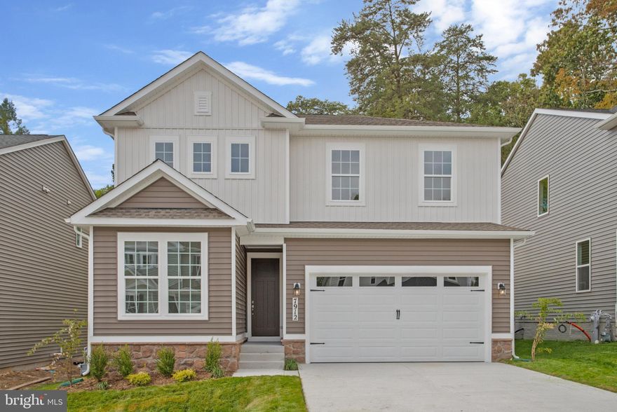 MOVE-IN READY NEW CONSTRUCTION HOME! ASK ABOUT SPECIAL FINANCING! The Pearl plan offers two stories of thoughtful living space. A spacious kitchen provides a panoramic view of the main floor—overlooking an elegant dining room, an optional covered patio and a large great room. You'll also enjoy a convenient powder room and private study located by the entryway. Upstairs, 4 bedrooms, including an owner's suite with a roomy walk-in closet and attached bath. Options include study. White 42" cabinets, white Miami Vena quartz counter tops, carpet in bedrooms and upstairs, luxury vinyl plank on first floor, laundry room and in the 2.5 baths, 1st floor of the home, beautiful low stone water table in the front of the home, comfort height toilets. Loving Estates is an exclusive enclave community of just 18 homesites and its location is second to none! It is just five minutes from Fort Meade, 15 Minutes from BWI airport and convenient to all major commuter routes to Baltimore, DC, and Annapolis. Nearby Arundel Mills offers abundant shopping, dining, and entertainment, and there are dozens of options for outdoor recreation. Model is OPEN but visitors are encouraged to call ahead to be guaranteed a dedicated appointment. Virtual appointments are available as well.