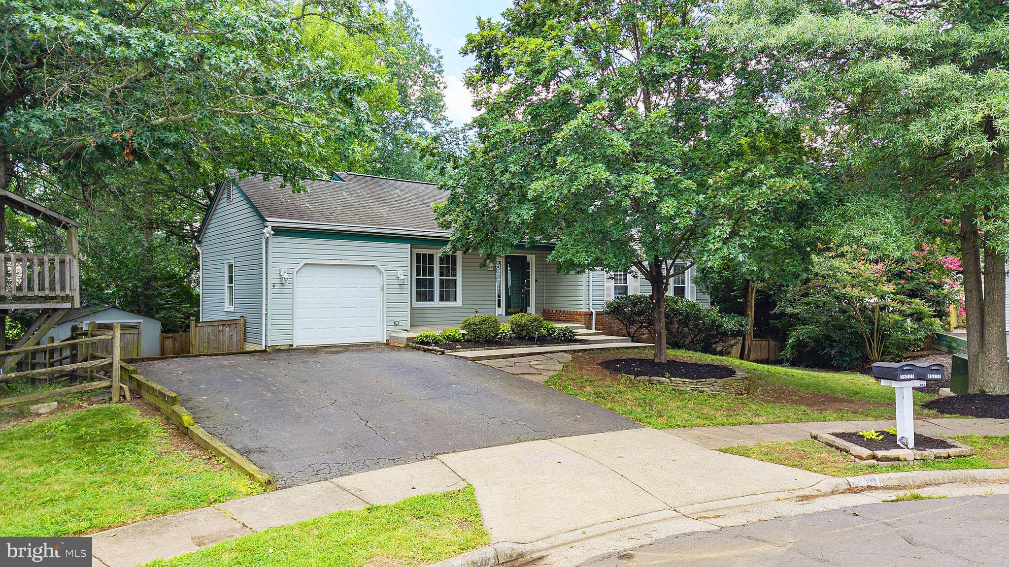 MOVE in READY! PARKLIKE BACKYARD! 3 finished levels. 4 bedroom 2.5 bath colonial in sought after Pleasant Valley - FRESHLY PAINTED THROUGHOUT !! ** HVAC - 2023 ** Cul-de-sac location and huge PRIVATE TREED 1/3 ACRE YARD! HARDWOOD FLOORS throughout the first two levels. MAIN LEVEL BEDROOM or (large home office or playroom) Primary bedroom has a walk-in closet as well as a second closet. Large walk in shower in primary bath. Double sink vanity. Spacious laundry room on main level. Perfect for extra storage, desk area or pet area. KITCHEN ISLAND. Bay window in kitchen - New microwave, (2023) Dishwasher (2024) . Family room off the kitchen features a fireplace. Basement has a finished rec room with an egress window and new laminate flooring. BIG DECK spanning the entire back of the house. Playground conveys. Shed. Above garage storage. NO HOA but pool memberships are available to neighborhood pool.