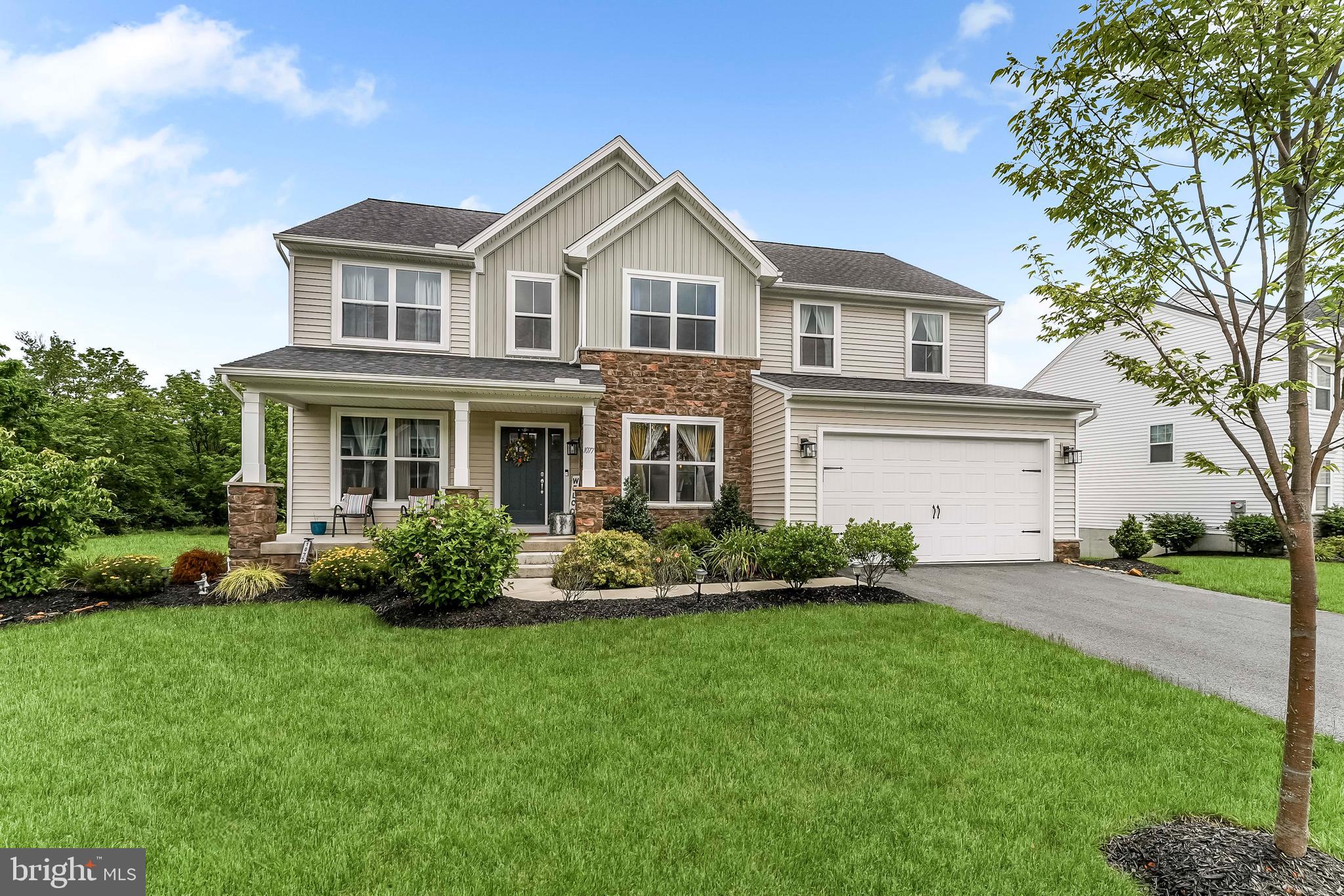 Welcome to this beautifully crafted home by Berks New Homes, where thoughtful design and energy efficiency come together in a serene, family-friendly neighborhood. A stunning, like-new home nestled in the Glen Ridge Estates community Located in the desirable Glen Ridge Estates in Wilson Schools including parks, restaurants, and shopping centers. Close to The Works at Wyomissing, Body Zone Sports Complex, PA Dutch Farmer’s Market, and Colony Park—perfect for weekend outings
Easy access to major routes for commuting and travel.
The unfinished basement presents endless potential, offering plenty of storage space and the opportunity to expand your living area. A two-car, front-entry garage and a spacious driveway provide ample parking. Step outside to your private backyard retreat featuring a 30' × 24' step-down concrete patio—a spacious 720 sq ft outdoor living area perfect for entertaining. Whether it’s a cozy firepit night, summer BBQs, or a future pergola, this zero-maintenance space is ready for it all, which offers a private view.
You don't want to miss this gem. So, make your appointment and make 1077Ryebrook your new home!