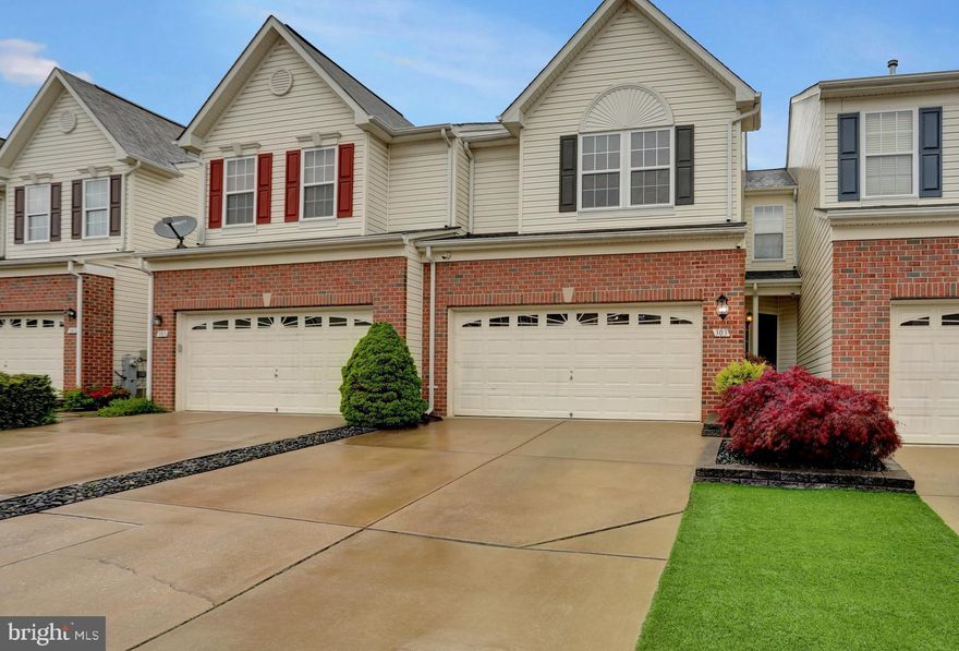 Well appointed  Villa-style home located in Eagles Landing at Water's Edge. Only minutes from Bel Air and all of your favorite shopping spots like Wegmans! From the moment you walk in the door,  you'll feel right at home. The open floorplan features a living room with a soaring two-story ceiling , a corner gas fireplace with floor to ceiling stacked stone, and palladian windows.  Hardwood floors run from the dining room through the living room. The main level also features a powder room and a mudroom area with access to the two car garage. The open concept kitchen features a center island, granite countertops plus stainless and black appliances to include a gas range with double convection oven. There's also a casual dining area off of the kitchen with sliding glass doors that open to the amazing deck and backyard. There's a designated area on the deck for your grill with a gas hook-up to connect to your grill. Step down onto the paver patio and the yard with professional landscaping and vinyl fencing. You'll likely spend many hours enjoying this outdoor space! 
As we go up to the second level, the primary bedroom features two walk-in closets and an ensuite bathroom with a double bowl vanity, soaking tub and separate glass enclosed shower.  There are two additional bedrooms on this level plus a hall bath and laundry area. All bedrooms have ceiling fans. At the end of the hall,  there's an overlook to the living room below with loads of natural light from the palladian windows. Heading down to the lower level,  you'll find a cozy family room to relax in plus a separate room to use as a home office or studio. There's also a small, unfinished room that has a rough-in for a bathroom.  The storage/utility area affords a space to store your seasonal items and extras. BONUS : Roof replaced 2022. New water heater 2023. So many great features in this home plus community walking paths and fishing pier. With all this home has to offer, why not make it yours today?