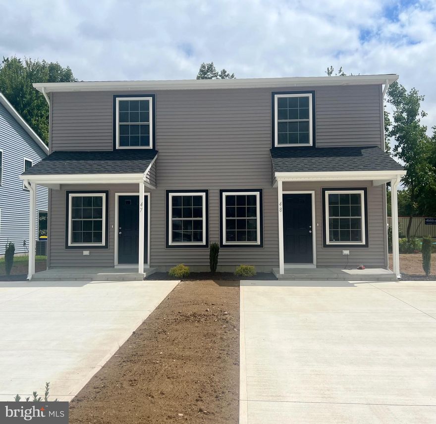 New Construction! Home is completed and ready for its new owners!!Home features, Vinyl Plank throughout main floor and bathrooms, bedrooms are carpeted. First floor is open floor plan featuring living room, dinning room, kitchen with island , half bath and laundry room. Upstairs features Primary Bed and bath with walk in closet, 2 additional bathrooms with a full bath. Builder offers a one year builder warranty! Details are on file! 
Home has not been assessed taxes are based of previous duplex builds.