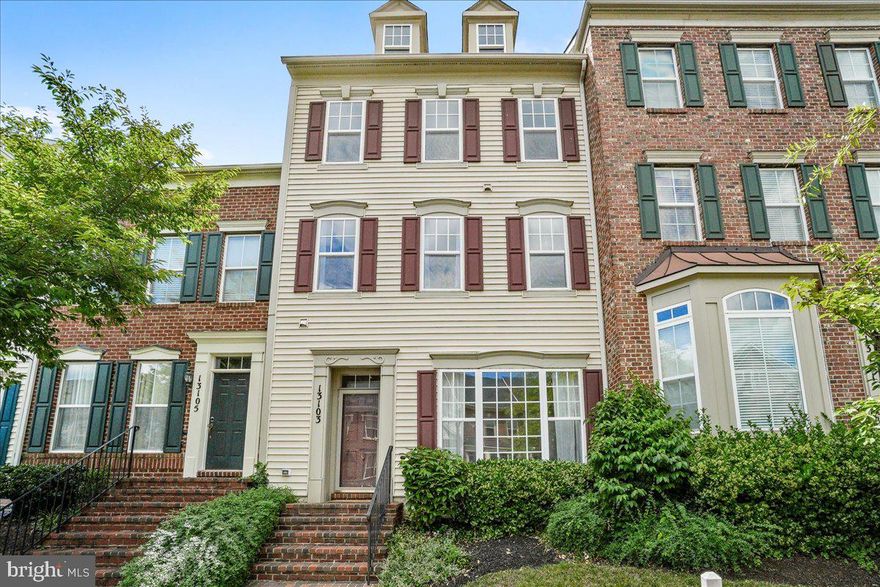 Don't miss out on this stunning three level town home in the Desirable Clarksburg Town Center. This open floor plan is great for entertaining. The main level has 10 ft ceilings,  a great room  and a generously sized kitchen with SS appliances, 42 inch cabinets, Kitchen  island and granite countertops. The back is completely finished with brick pavers and it  is right off of the living area. This is a wonderful spot for grilling and relaxing.  The 2nd level is where you will find the gorgeous  primary bedroom, walk in closet with upgraded shelving. The primary bath has double sinks, soaking tub and separate shower. The 2nd room on this level could be used as a bedroom,  office or exercise room. The third level has two more nicely sized bedrooms, a full bath and huge family room. The rear of the patio leads you to a two car detached garage.  Community pool, Club House and Gym! This luxury town home is ready to move in. This one won't last long! MAR Contract only please