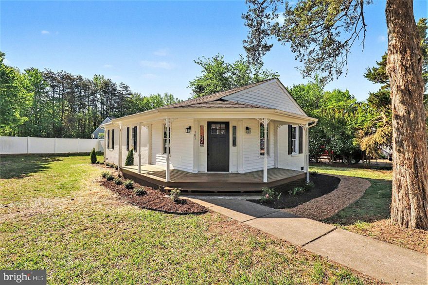 Welcome home to this beautifully renovated property featuring brand-new roof and siding plus a charming wraparound front porch, ideally positioned directly across from the growing Spotsylvania Courthouse Village. With exciting new development underway nearby, this location offers the perfect blend of everyday convenience and long-term value.

Step inside to an open, inviting layout highlighted by durable LVP flooring and a thoughtfully redesigned kitchen. The kitchen shines with crown-molded soft-close cabinetry, quartz countertops, brand-new stainless steel appliances, and updated lighting and fixtures.

The home also features a refreshed hall bath with a new tub, plus a recently added primary suite bathroom for added comfort and functionality. Both bathroom floors have been freshly tiled, and the entire interior has just been professionally repainted, making this home truly move-in ready.