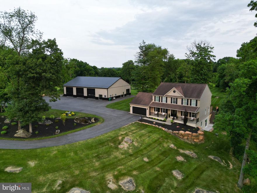 *An abundance of interest and went under contract twice. However, buyer's financing fell through.*
Welcome to 3207 Hill Road, overseeing the beautiful farm fields of Elizabethtown. 

This farmette sits on 10.5 acres of land. This home is one of a kind & has been meticulously cared for
And renovated with love, by a young family. 

This home features 5 bedrooms, two of which have walk in closets, 2 full baths, 2 half baths, a brand new finished basement coming in at 3,800 total sq feet. This is a turn - key home, with a brand new master bath, custom built ins, open floor plan, modern kitchen, custom shelving in the laundry room & bathrooms, a fireplace on the first floor, and a fireplace and built in shelves in a walkout basement. The basement has massive windows,  features a full in home gym, and has a sliding barn door leading to storage. 

The sun sets beautifully and shines through the home, theres a vaulted entrance, neighboring a formal dining place and main floor office or - play room. 

Enjoy your morning coffee from the massive azek deck, with a reverse gable- overseeing the 10 acres of land. The land offers a variety of perfectly groomed front yard, back yard, and a wooded lot used for hunting and all things outdoors. 

It has a one of a kind - custom pole building spanning 4,800 sq feet, heated, air conditioned, & completely finished, with an incredible 400 square foot modern office space, with a half bathroom. There are 3 custom 14X14 custom doors, and two side 10X10 doors. This pole barn has a custom lift, 7 inch thick floors, on its own 200amp electrical service. Store anything your heart desires. A true 80X60x16 oasis. 

This house down has been upgraded inside and out, all new lighting, accent walls, a brand new septic system, water systems installed by HQ water solutions, and all shelves were custom built by local businesses. It is protected by a gated entrance and two fully grown tree lines. 

If you’re seeking small touches- this home has that + more. 

You don’t want to miss this property. It’s one of one in Elizabethtown.