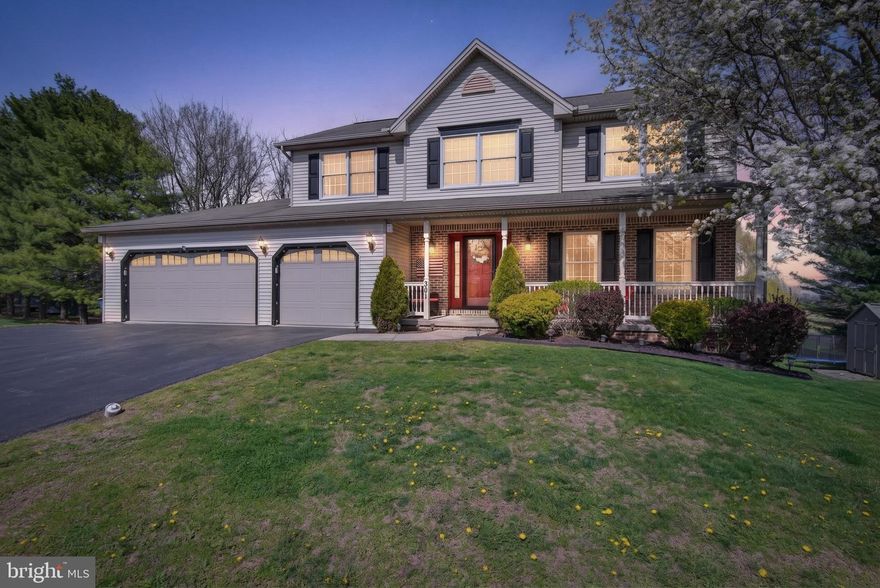 Step into a home that truly impresses from the very first glance. Impeccably maintained and beautifully finished, this stunning property welcomes you with exceptional curb appeal, highlighted by a spacious three-car garage and refined exterior details.

Inside, elegance and thoughtful design shine throughout. The main level offers a formal living room and a dining room adorned with chair rail detailing, while the inviting family room features classic crown molding. Stylish vinyl plank flooring flows seamlessly through these spaces, enhancing both beauty and durability.

At the heart of the home, the kitchen is nothing short of spectacular. Designed to captivate, it boasts gleaming quartz countertops, a striking backsplash, and an oversized island with curved seating—perfect for gathering and entertaining. A built-in oven and drop-in range (currently electric, with gas conversion available) complete this exceptional culinary space.

Step outside to a tiered deck with new railings, overlooking a fully fenced backyard with a storage shed and tranquil views of open green space—an ideal setting for relaxation or outdoor entertaining.

Upstairs, you’ll find four generously sized bedrooms and two full baths. The vaulted owner’s suite is a true retreat, featuring a walk-in closet and a private bath with dual sinks. A conveniently located second-floor laundry room adds everyday ease, while the additional bedrooms share a well-appointed bath with dual vanities.

The finished lower level offers incredible versatility with a private apartment-style layout, including a living room, kitchen, full bath, bedroom, and ample storage. With walk-out access to a rear patio, it’s perfectly suited for an in-law suite, guest quarters, or private living space.

With scenic views, abundant upgrades, and a prime location, this remarkable home offers the perfect blend of comfort, style, and functionality—an absolute must-see.