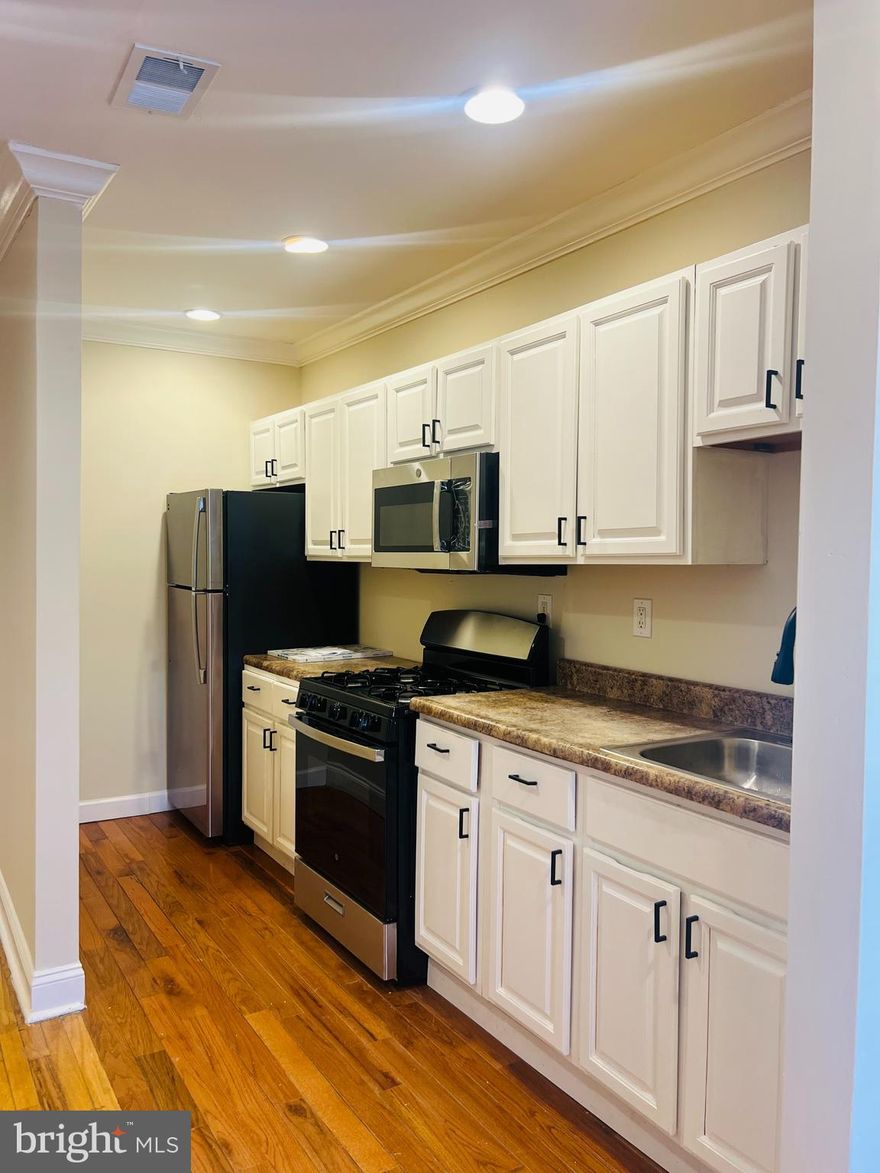 This is a well maintained, modern, Overbrook property offering a two bedroom and one bath with a kitchen at an affordable price. Features include hardwood floors ,ceiling fan, with marble tiles and a shared laundry on site.  Completely ready for you to move in right away!!. New appliances and recently painted. Plenty of parking out front and across the street.  Should definitely see for yourself to truly appreciate. This is a duplex. 817 N. 63rd St. is in close proximity to The Parkside Plaza Shopping Center.