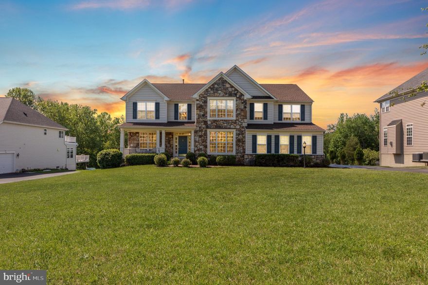 **5/26 Open House Cancelled.** Welcome home to 68 Scotts Ford Lane! Prominently situated on over one acre, this 5BR/4.5BA stately home is bound to impress! Quietly and conveniently located in the Battleground Estates of Celebrate Virginia, a short skip from the Rappahannock River and Lake Mooney, this impressive home generously offers nearly 5,400 square feet of finished living space on three levels. The two-story foyer welcomes you into a most thoughtful floor plan including an ample home office area, an open concept space combining a spacious eat-in kitchen, sun room backing to trees, and a large den with fireplace. A formal dining room, living room, and powder room also compliment the main level. Upstairs, the expansive landing is a perfect spot for an extra playroom or quiet space to relax. On this level, four bedrooms and three full bathrooms, including the amazing primary suite along with another en suite, give everyone their own space and comfort. In the fully finished basement, a home gym space awaits along with a recreation room that will meet any and all needs. Another bedroom and full bathroom offer additional flexibility in this lower level with a walkout to the large backyard. This home offers so much to the next owners and we hope you'll schedule your own private showing to take it all in for yourself! Expected on market by 5/17/24.
