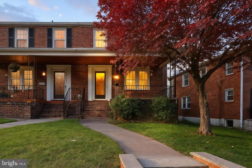 Beautifully updated end-of-group brick home in the Waltherson community of Northeast Baltimore. This three-bedroom, two-bath property blends classic Baltimore charm with modern updates throughout. The main level features an open layout with new flooring, recessed lighting, and a bright modern kitchen with quartz countertops, stainless steel appliances, gold hardware, and an island that actually fits people. 

Upstairs you’ll find three comfortable bedrooms and a stylishly updated full bath. The finished lower level includes a second full bath, laundry area, and flexible space that works perfectly as a family room, office, or gym. Out back is a large fenced-in yard with a covered porch and detached garage—ideal for entertaining, pets, or just having some elbow room. Located on a quiet, mostly owner-occupied block near Harford Road, Lake Montebello, Maggie’s Farm, Silver Queen Café, and Zeke’s Coffee, this home offers modern comfort and everyday practicality. Clean, move-in ready, and updated where it counts—done right without overdoing it.